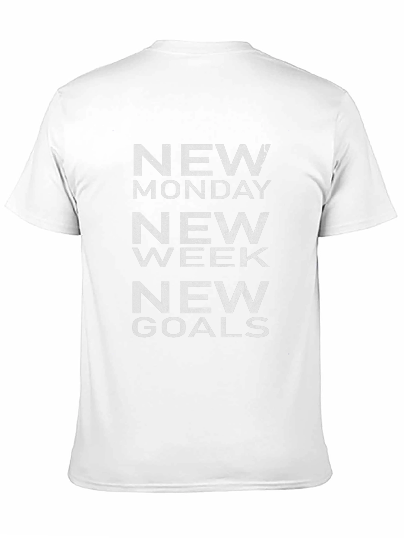New Monday Week Goals Black T-Shirt