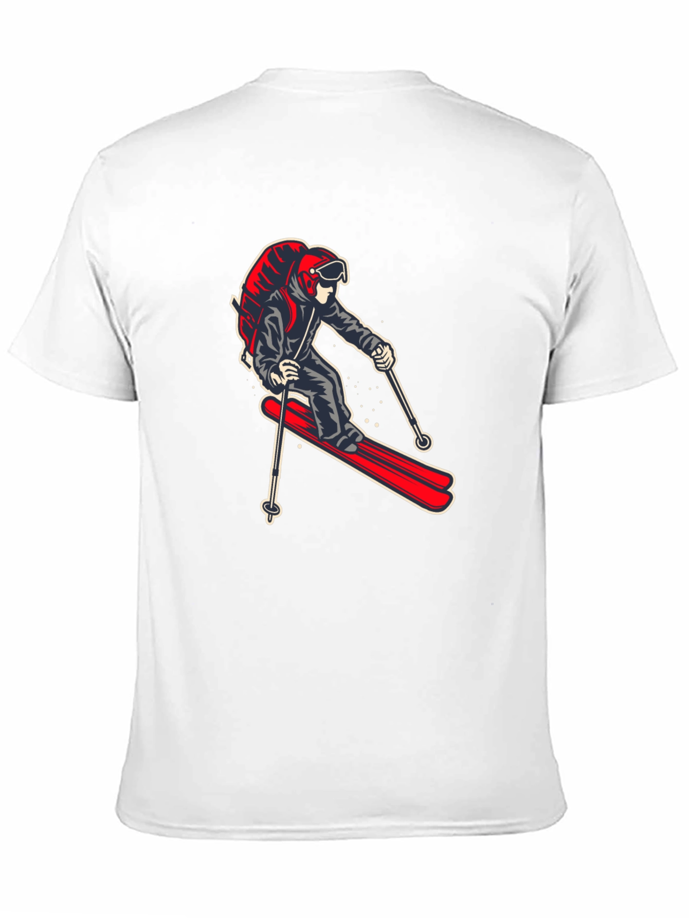 Skier Graphic Tee - Black T-Shirt