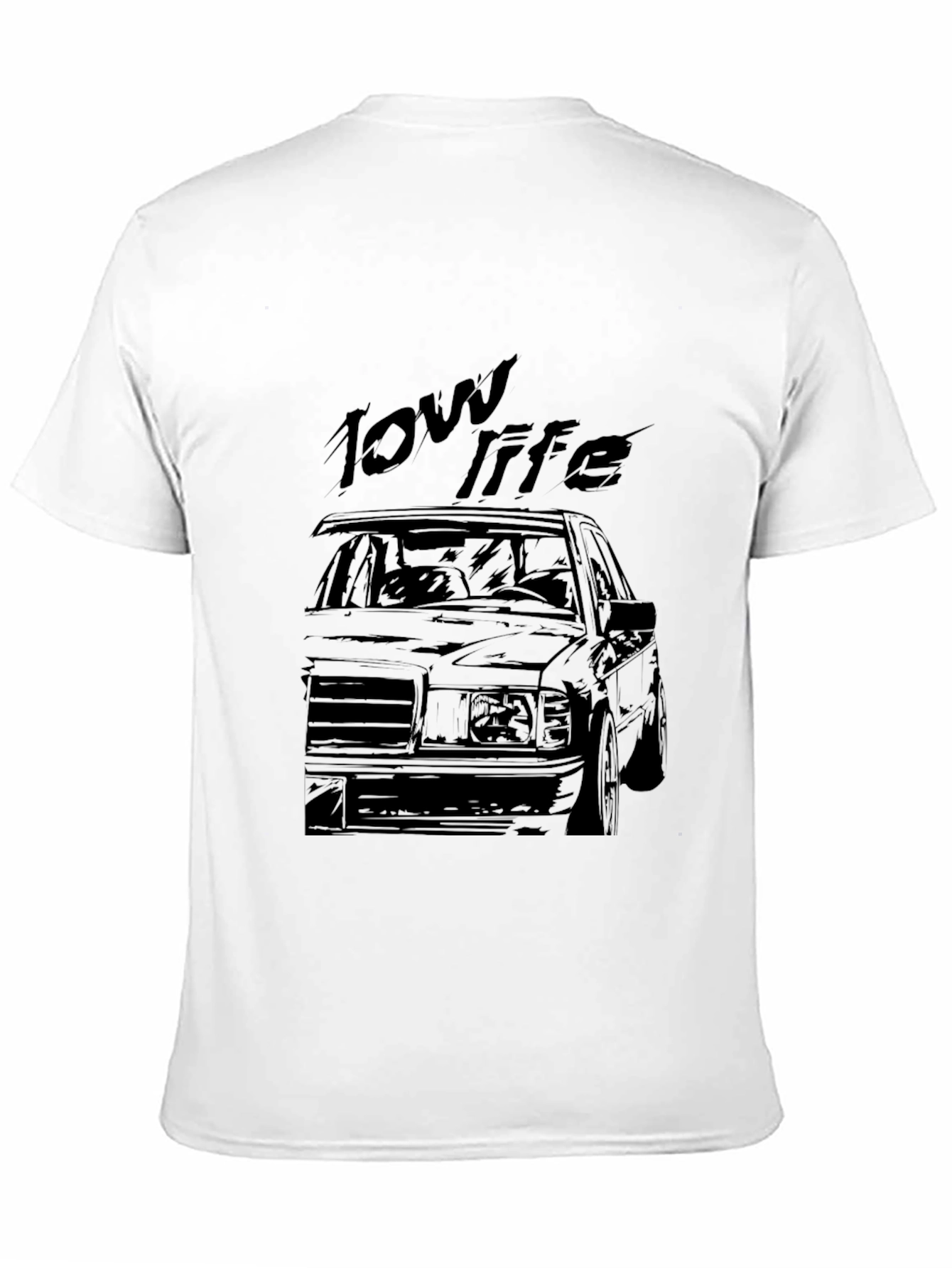 Low Life Car Graphic Black T-Shirt
