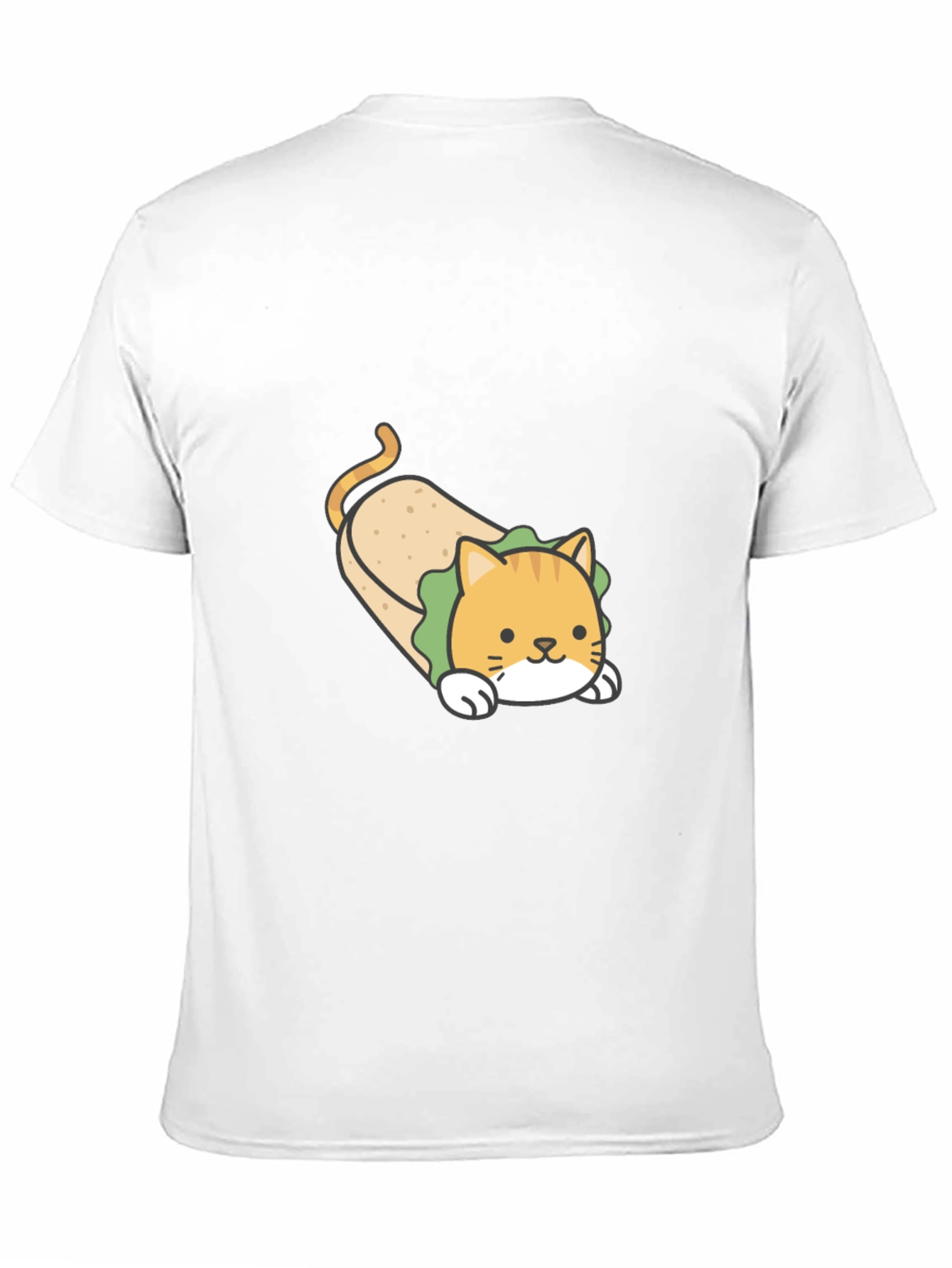 Funny Cat Burrito T-Shirt - Cute Graphic Tee
