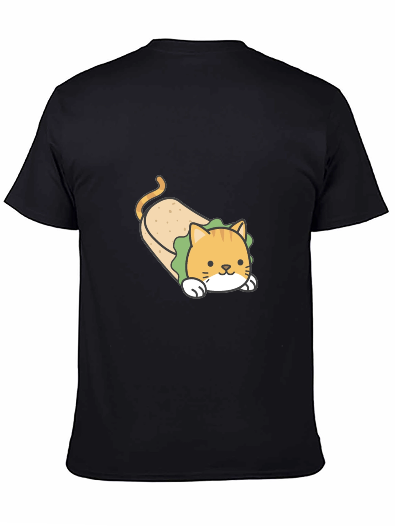 Funny Cat Burrito T-Shirt - Cute Graphic Tee