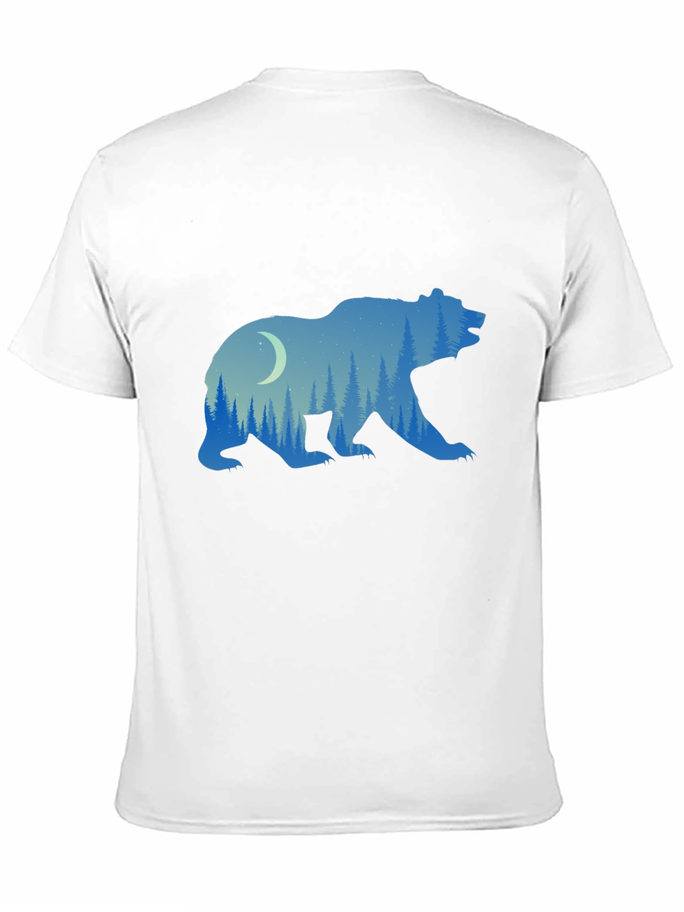 Nature Bear Graphic Tee - Black