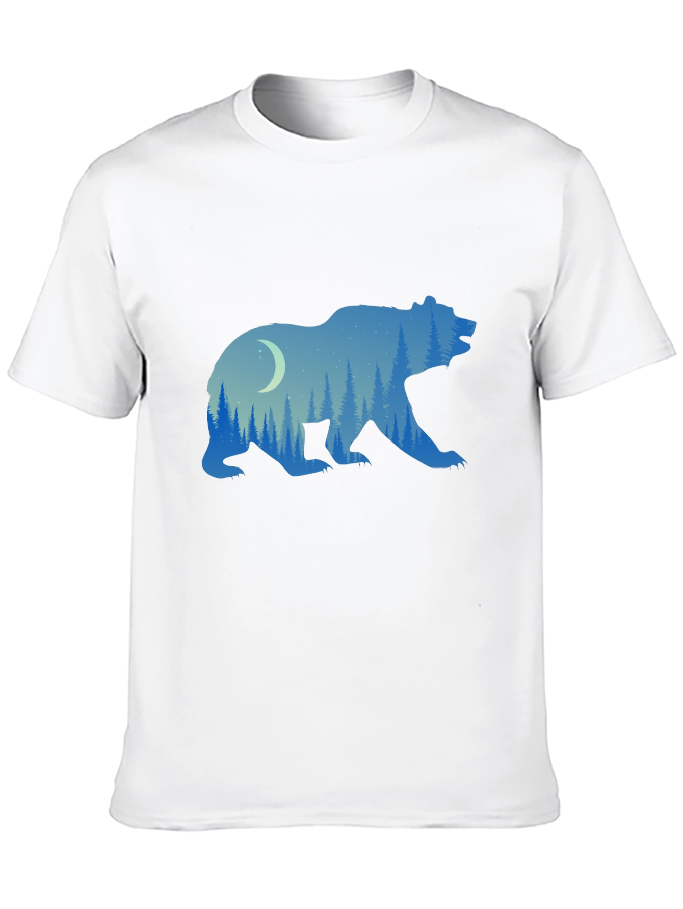 Nature Bear Graphic Tee - Black