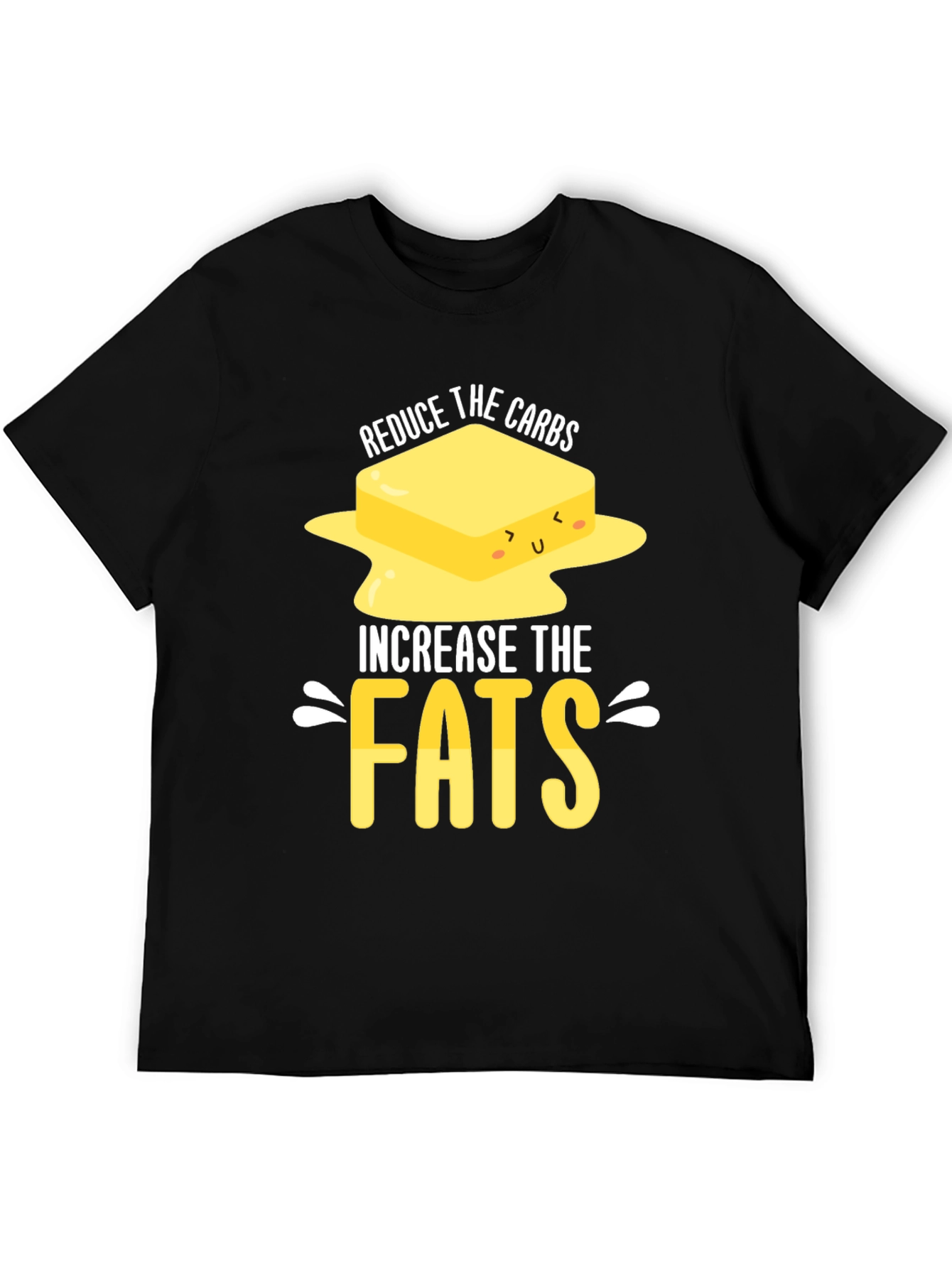 Reduce Carbs Increase Fats T-Shirt Funny Foodie Tee