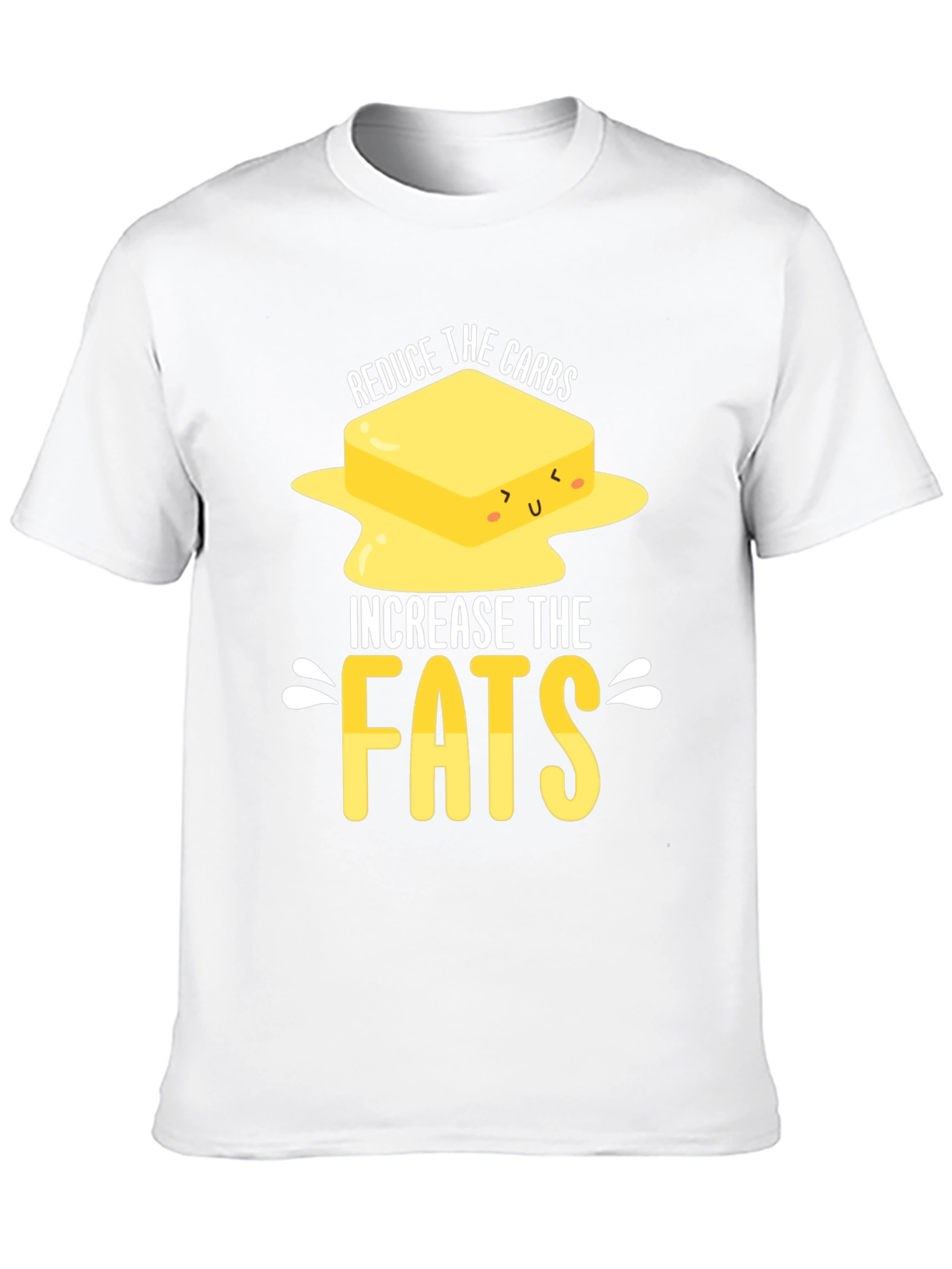 Reduce Carbs Increase Fats T-Shirt Funny Foodie Tee