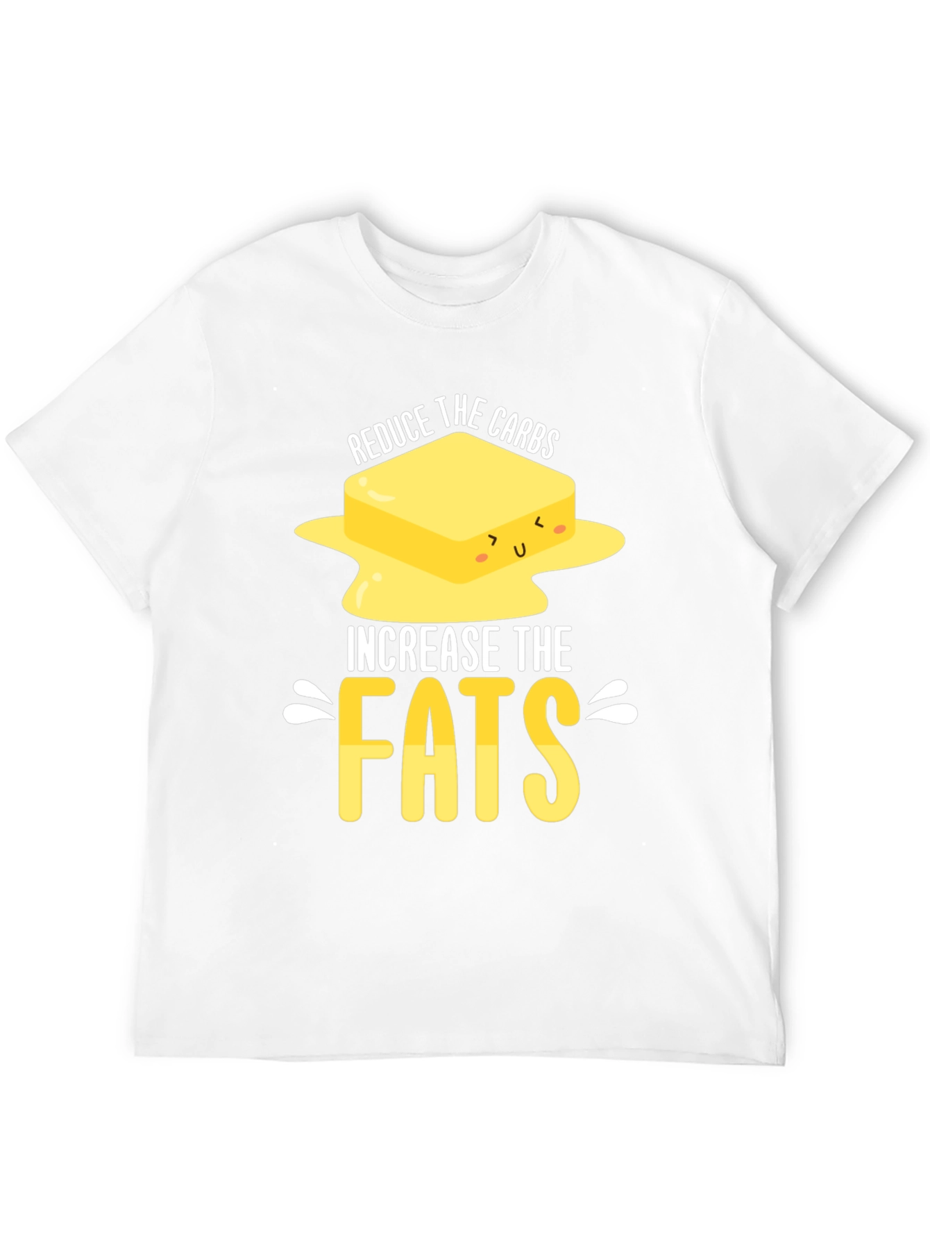 Reduce Carbs Increase Fats T-Shirt Funny Foodie Tee