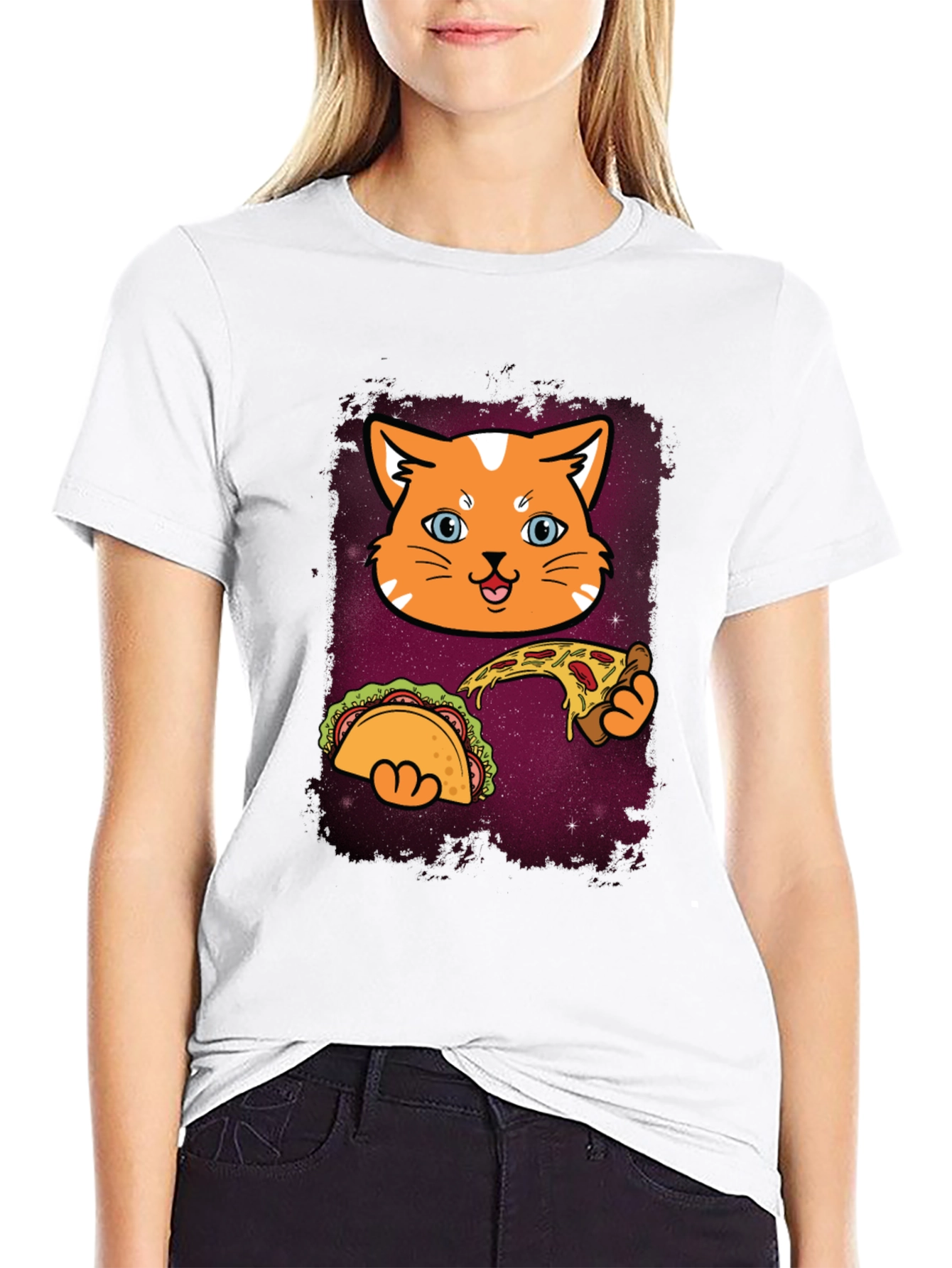 Cat Taco Pizza T-Shirt