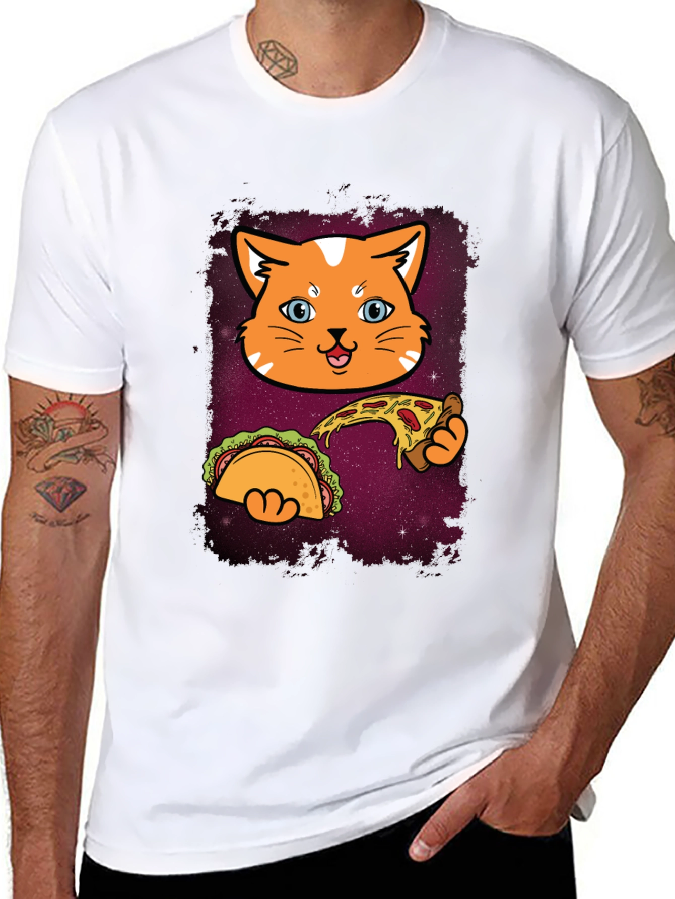 Cat Taco Pizza T-Shirt