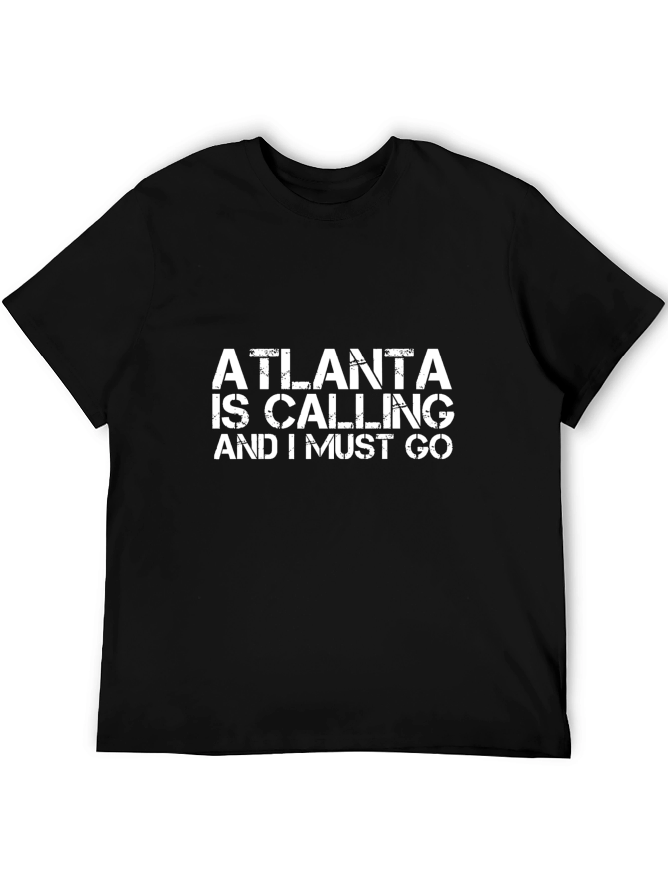 Atlanta Is Calling Mens Black Graphic Tee