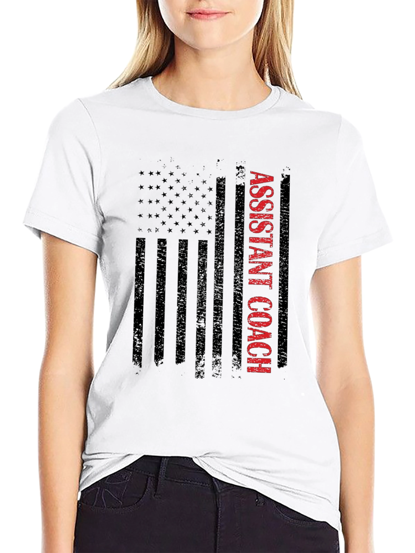 Assistant Coach US Flag Graphic Tee