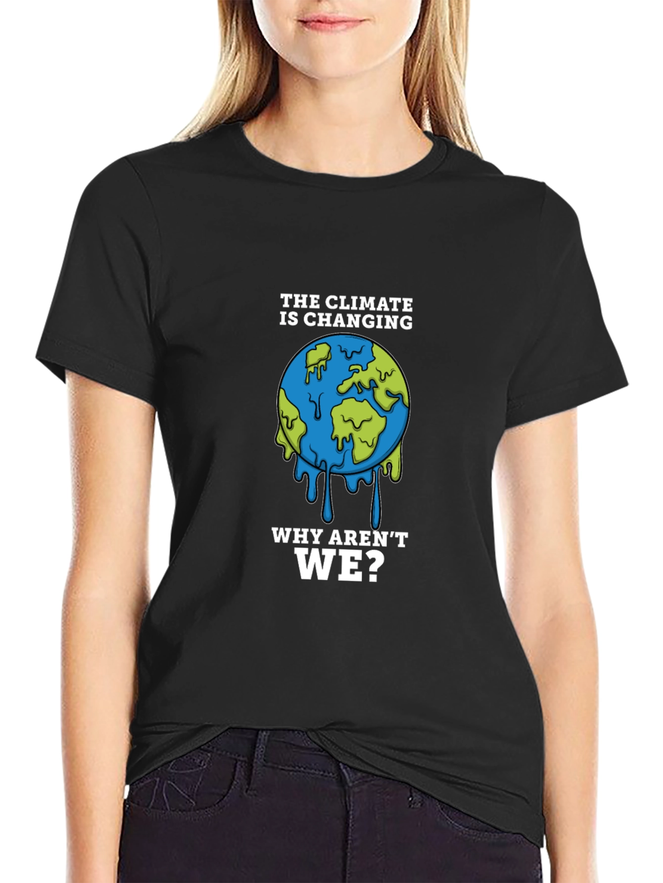 Climate Change Awareness T-Shirt - Earth Design