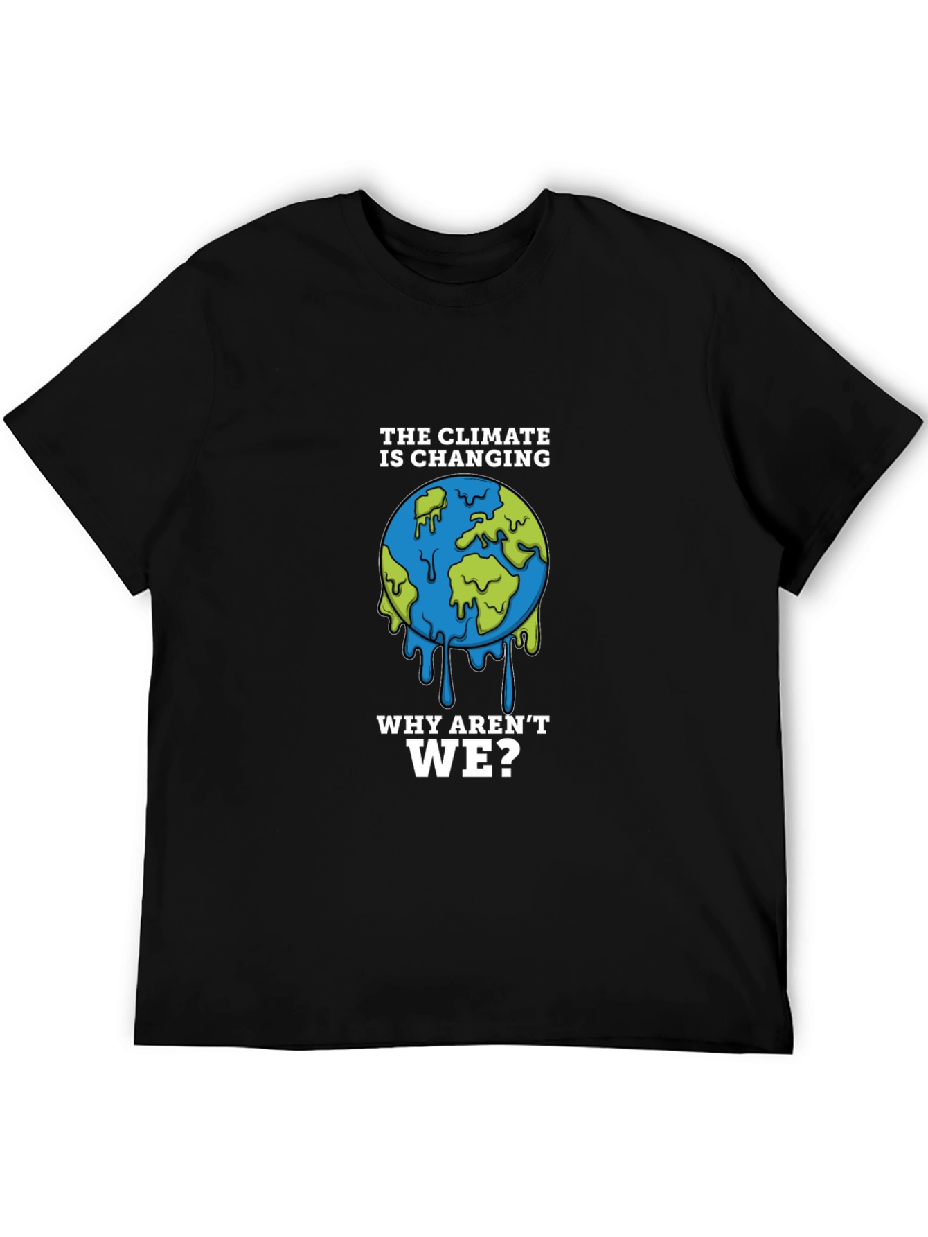 Climate Change Awareness T-Shirt - Earth Design