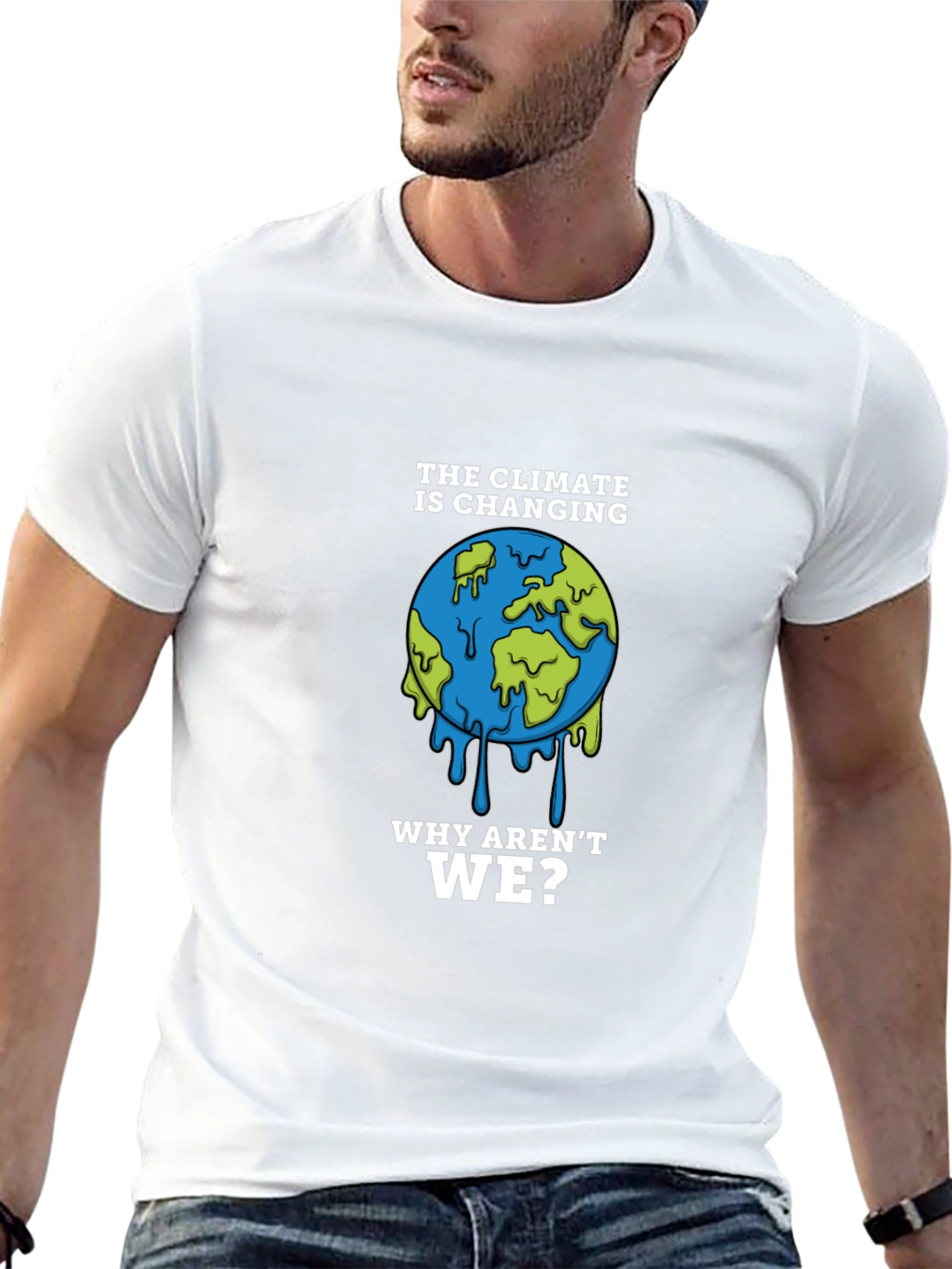 Climate Change Awareness T-Shirt - Earth Design