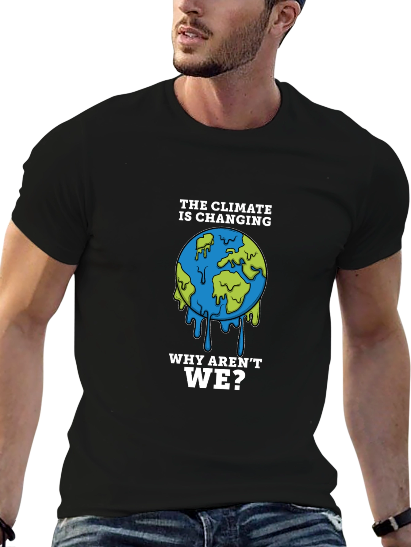Climate Change Awareness T-Shirt - Earth Design
