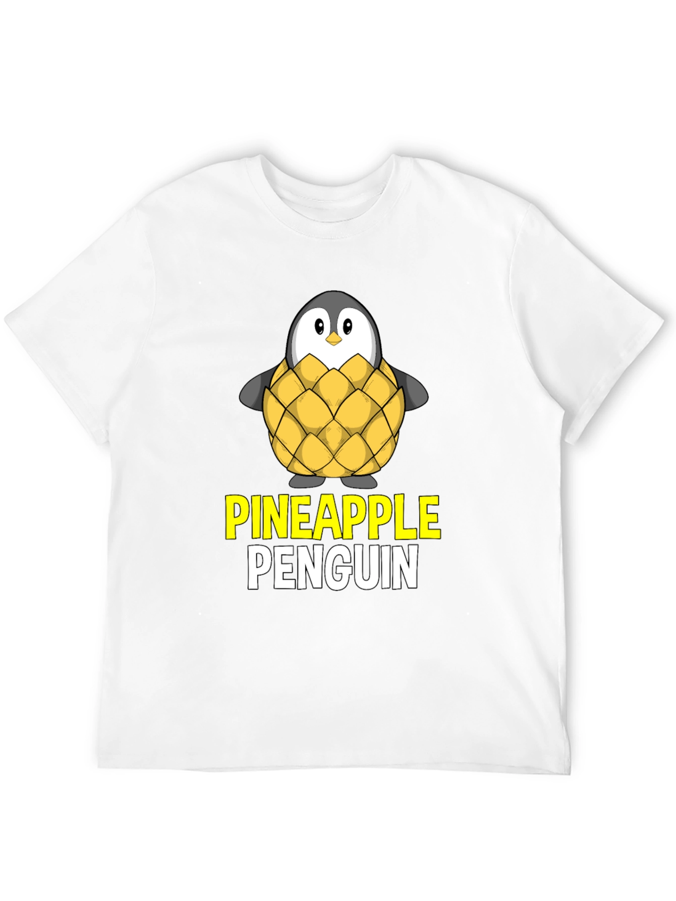 Pineapple Penguin Graphic T-Shirt - Unique Design