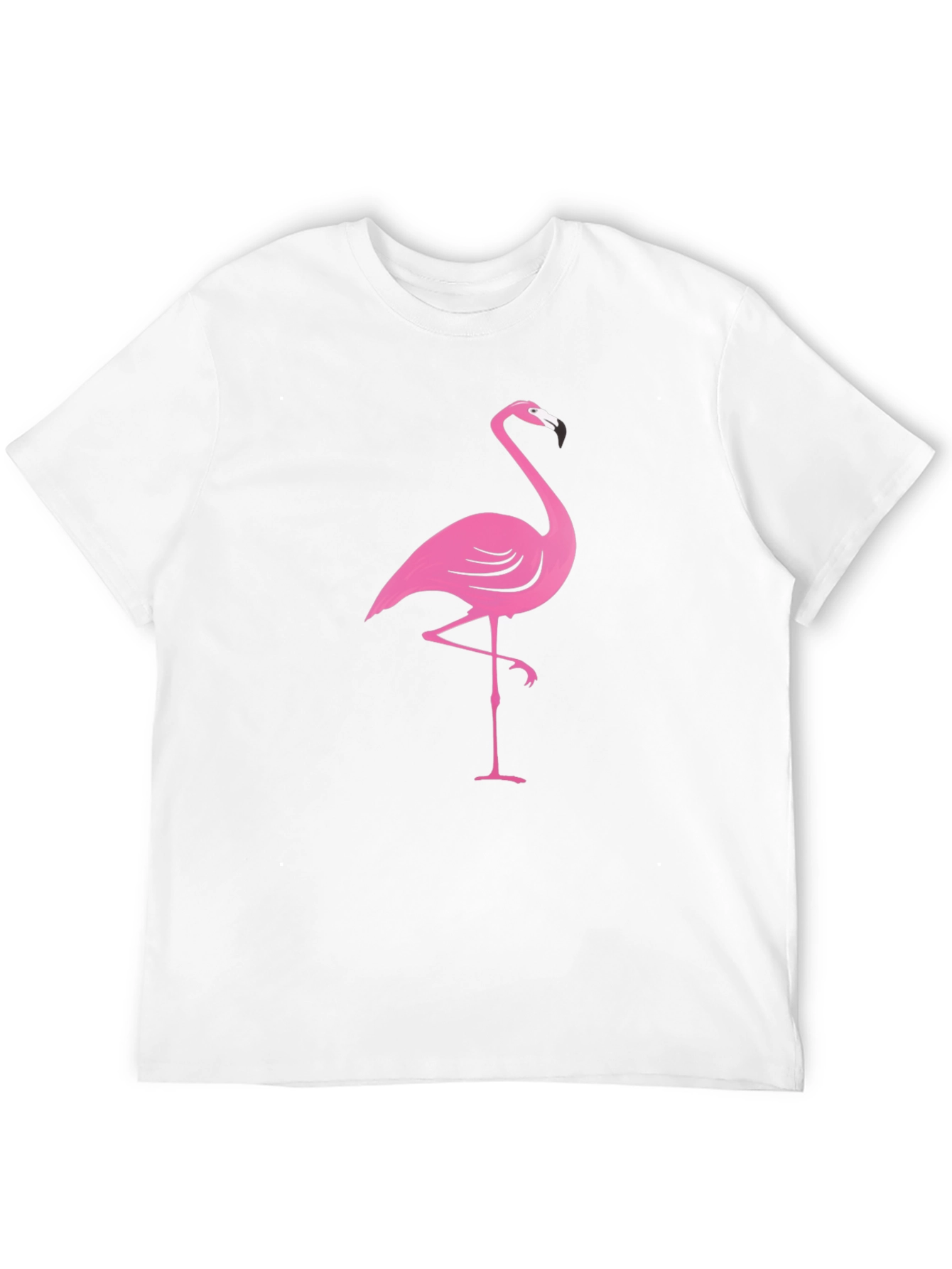 Pink Flamingo Black T-Shirt