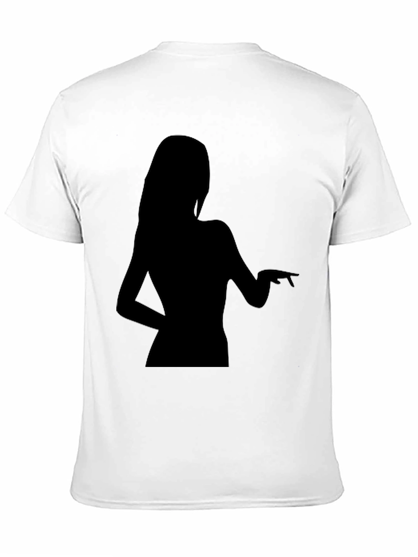 Silhouette Woman Graphic Black T-Shirt