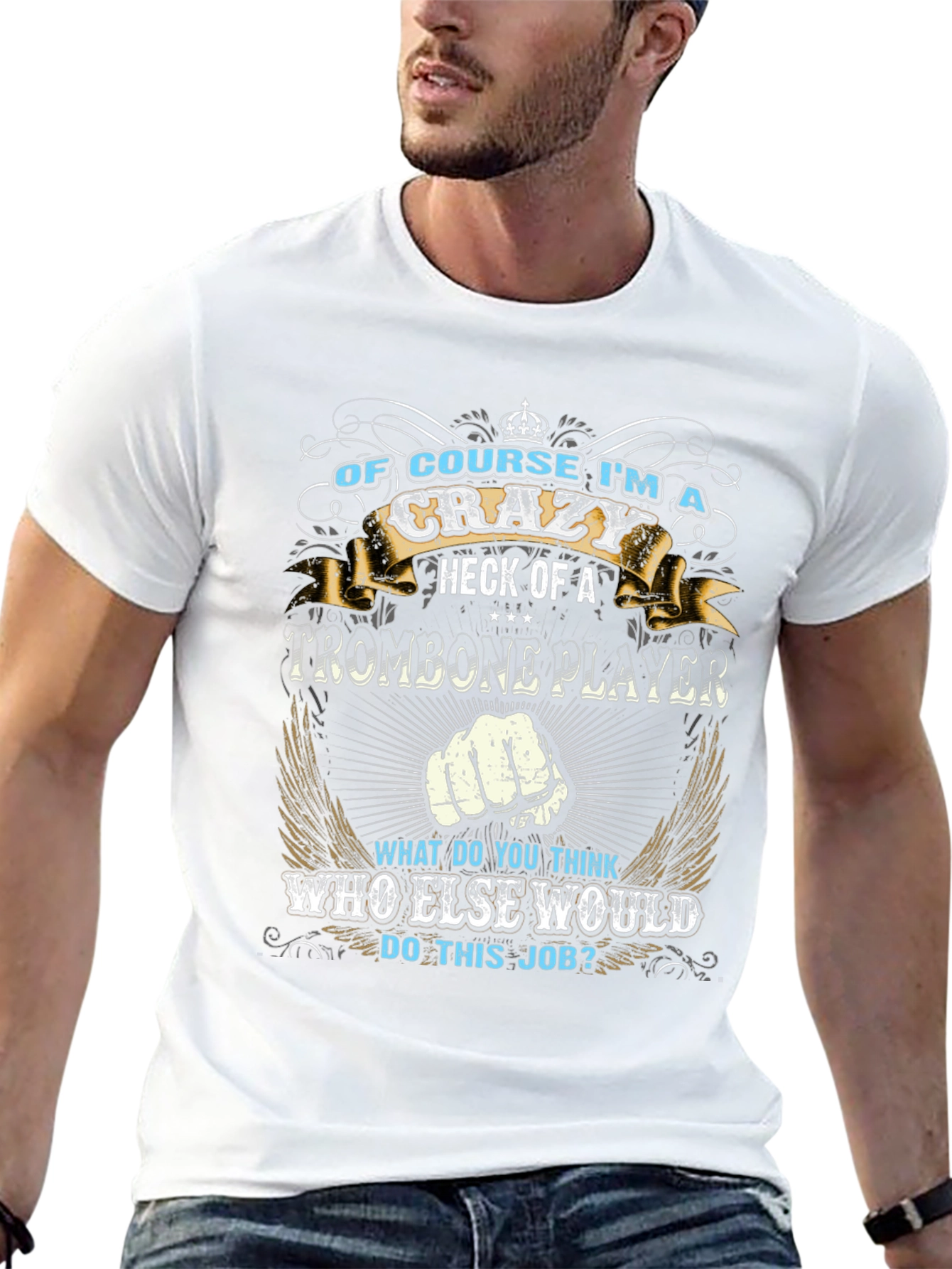 Crazy Trombone Player T-Shirt