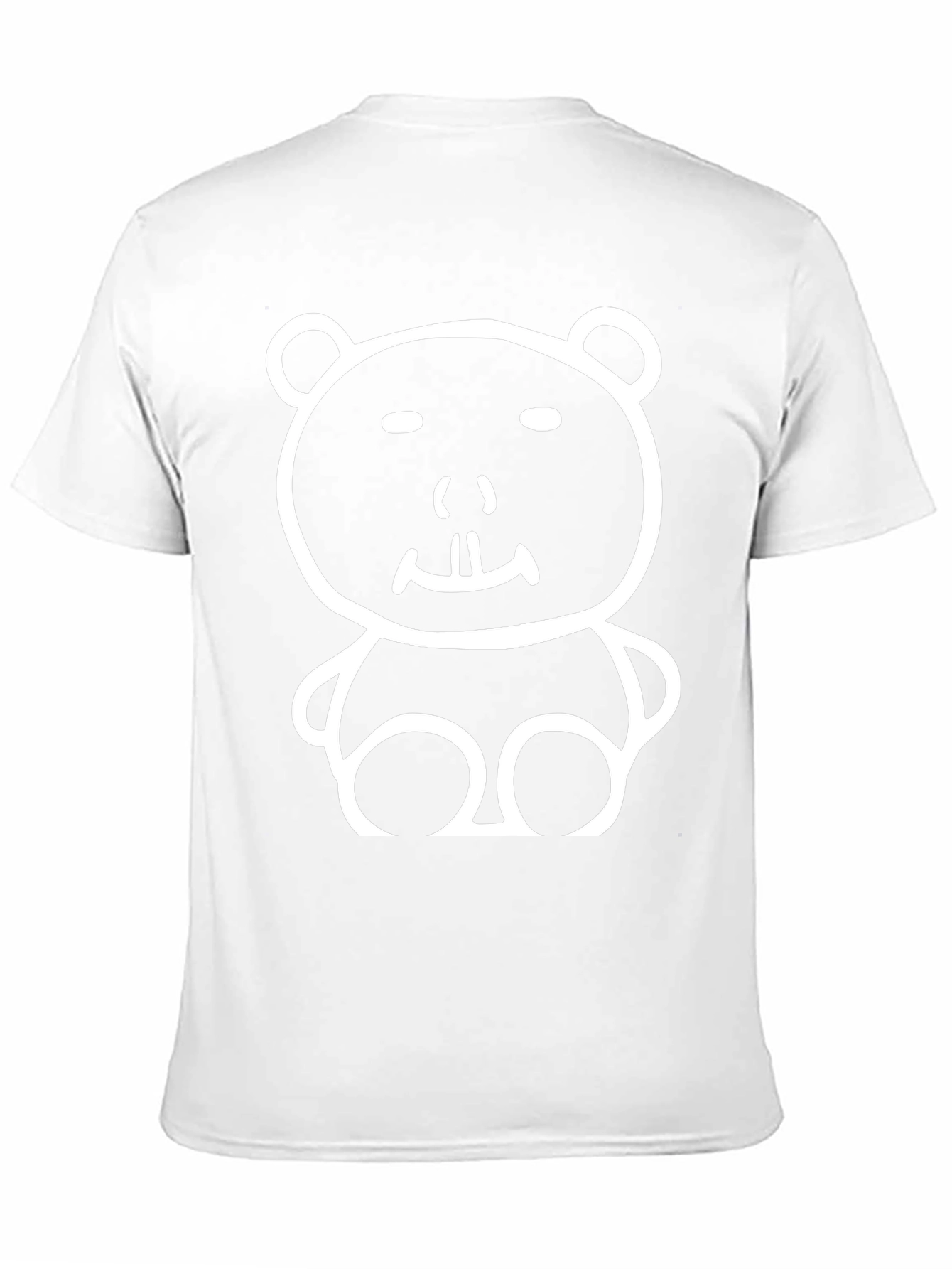 Funny Cartoon Bear Black T-Shirt