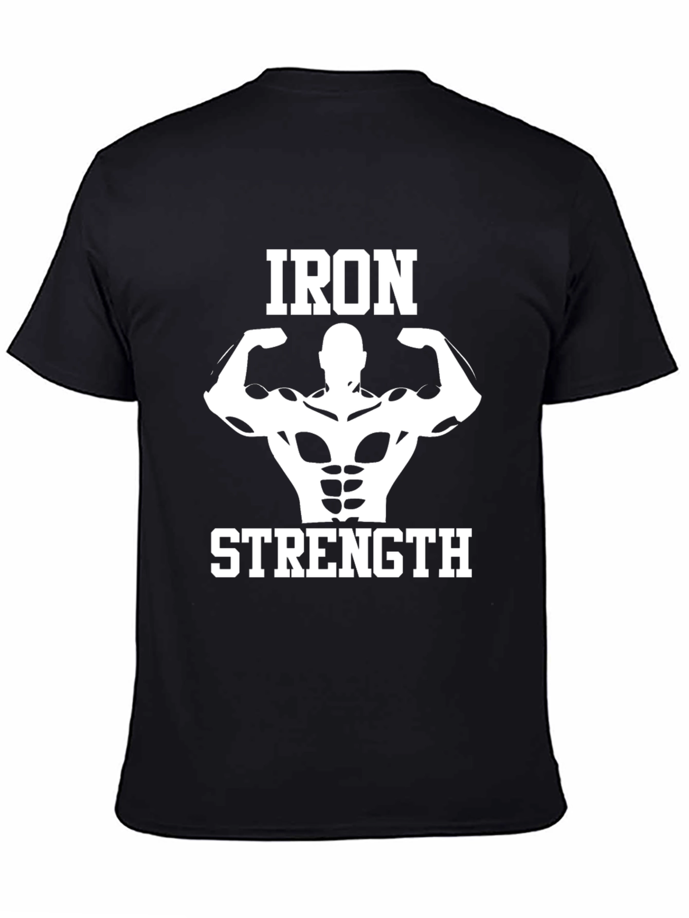 Iron Strength T-Shirt - Black Gym Motivation Tee