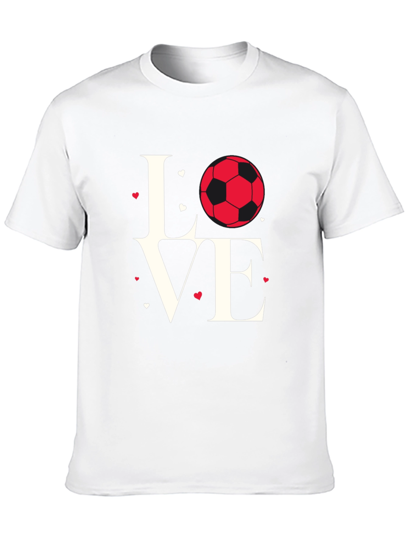 Love Soccer Black T-Shirt