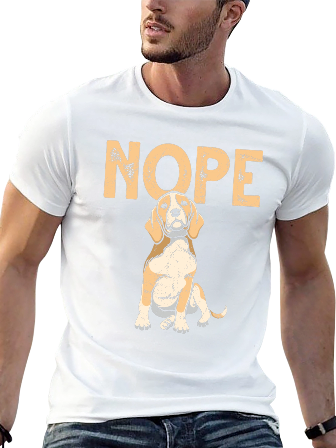 Nope Dog T-Shirt - Funny Beagle Tee