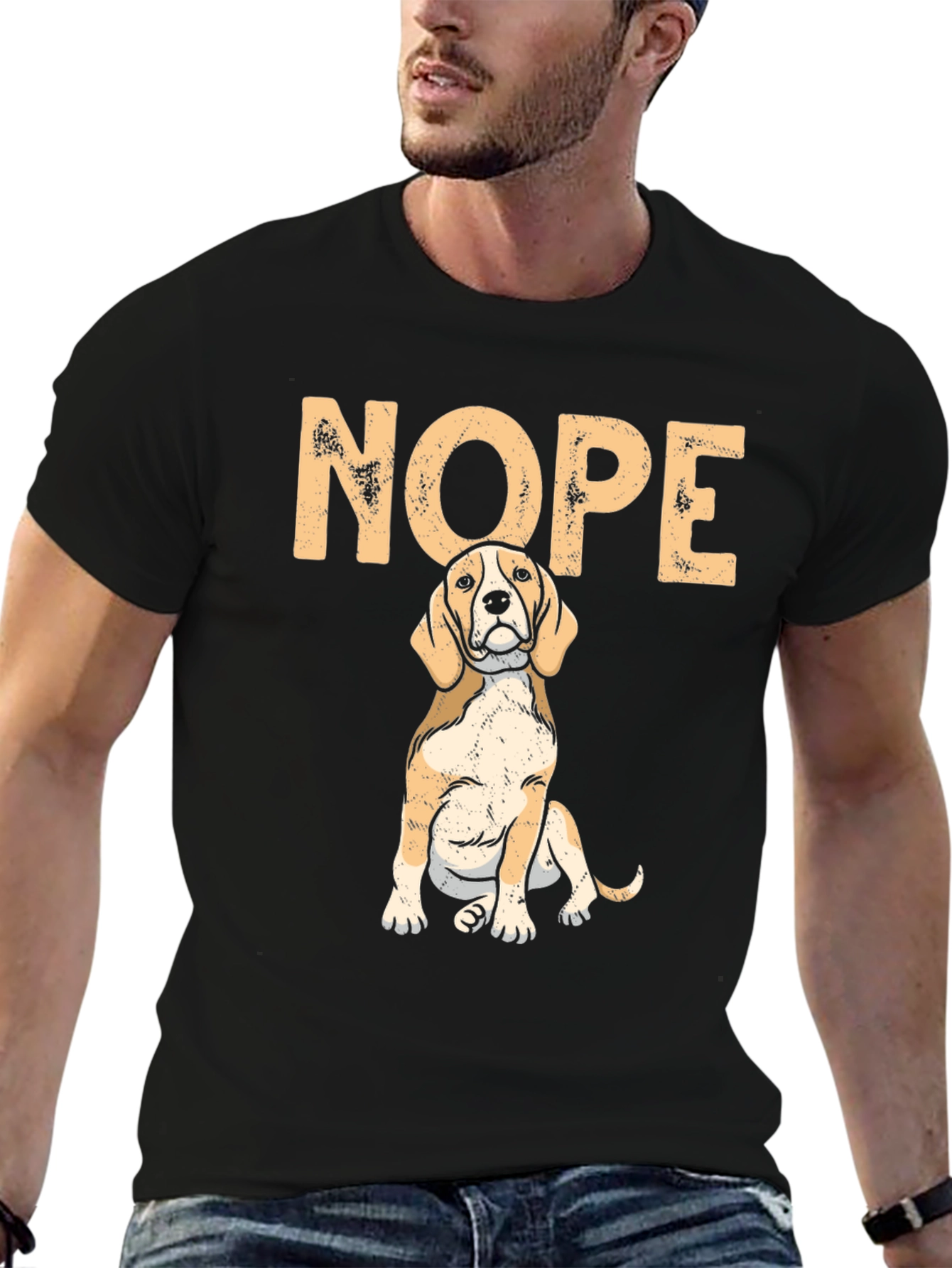 Nope Dog T-Shirt - Funny Beagle Tee