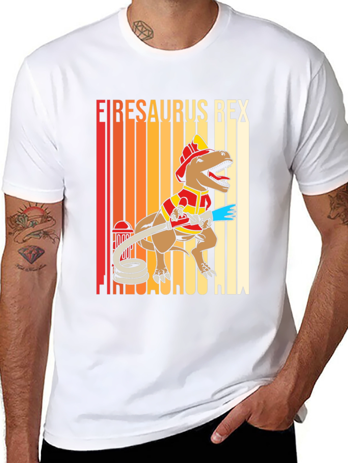 Firesaurus Rex Firefighter T-Shirt