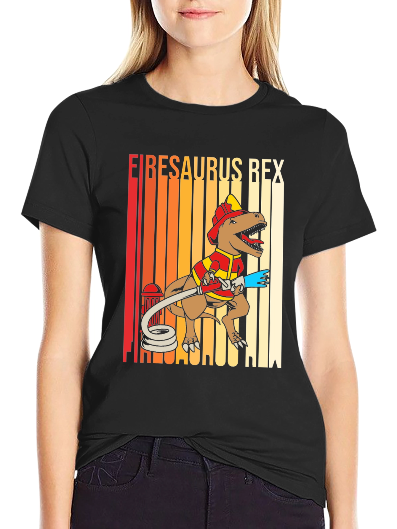Firesaurus Rex Firefighter T-Shirt