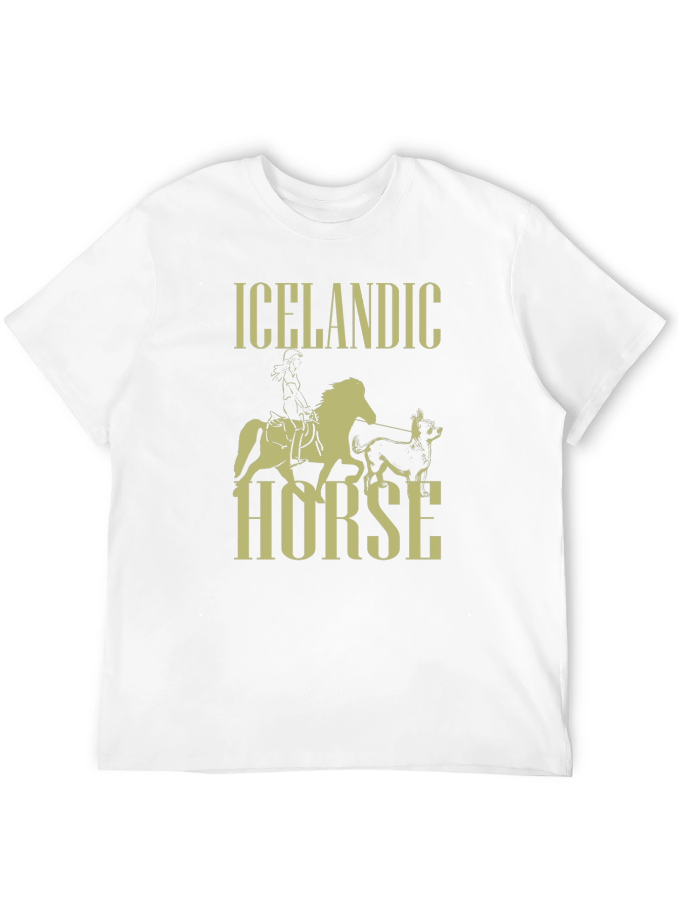 Icelandic Horse Graphic T-Shirt - Black