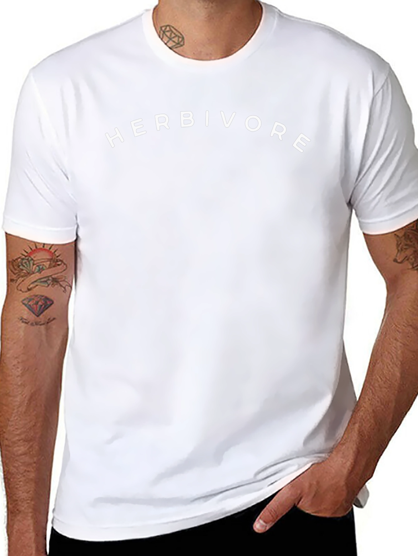 Herbivore Black Crew Neck T-Shirt