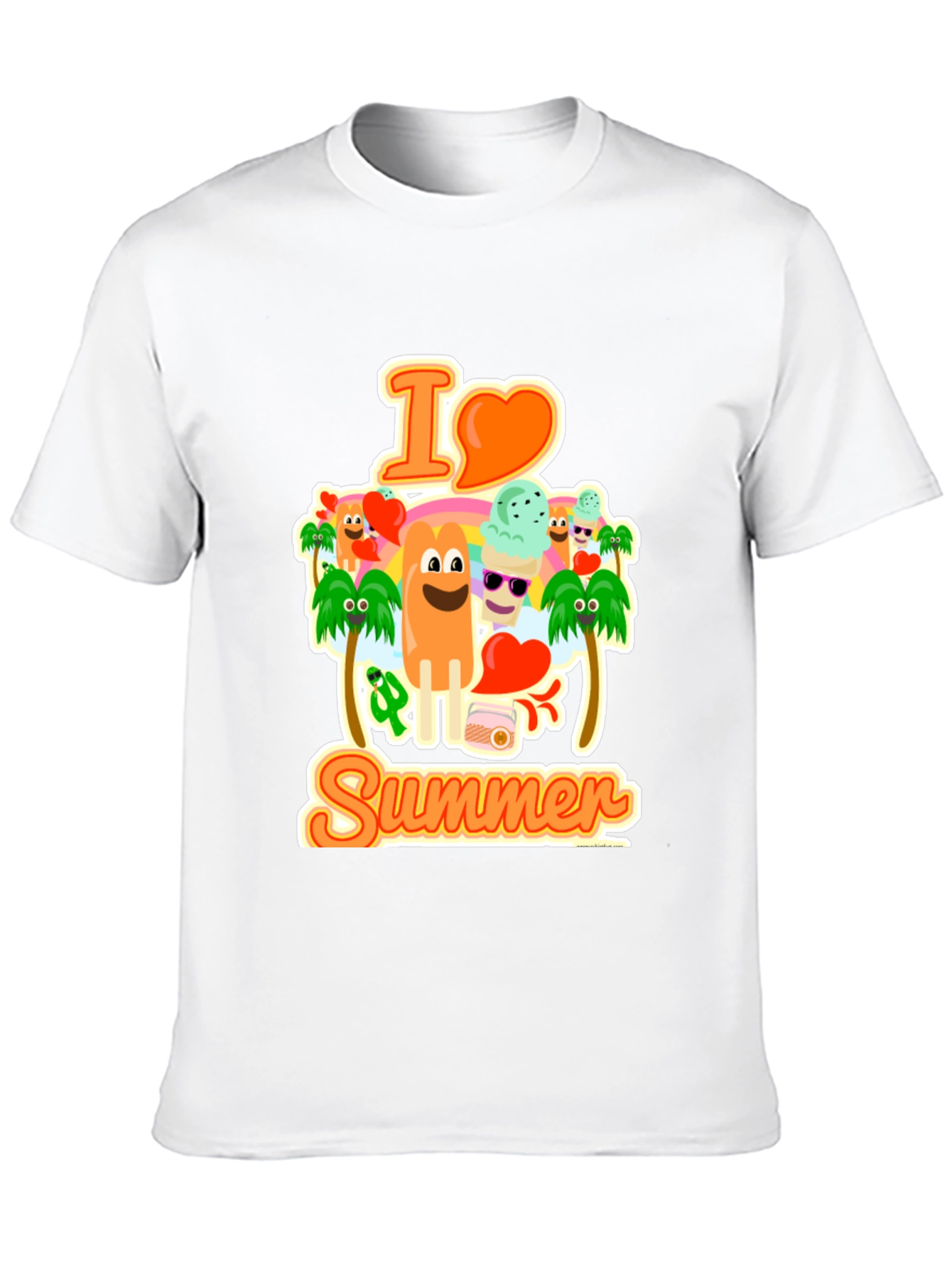 I Love Summer Graphic T-Shirt