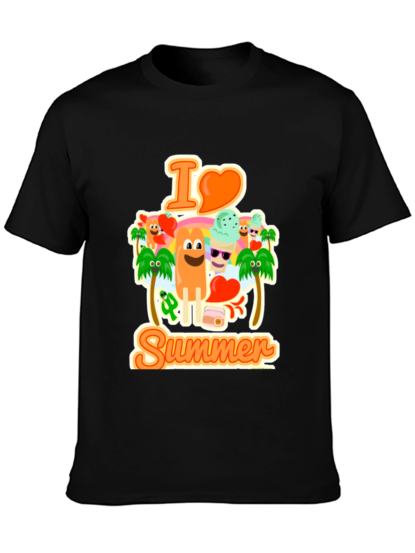 I Love Summer Graphic T-Shirt