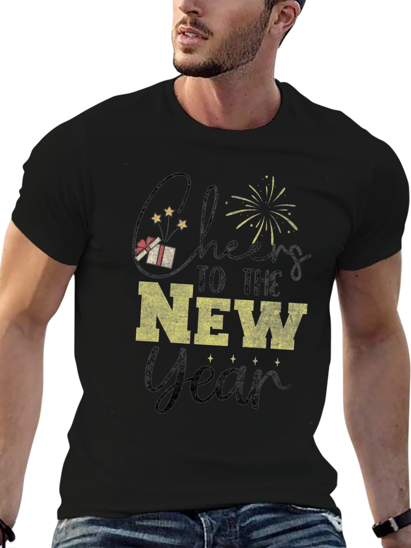Cheers to the New Year Graphic T-Shirt