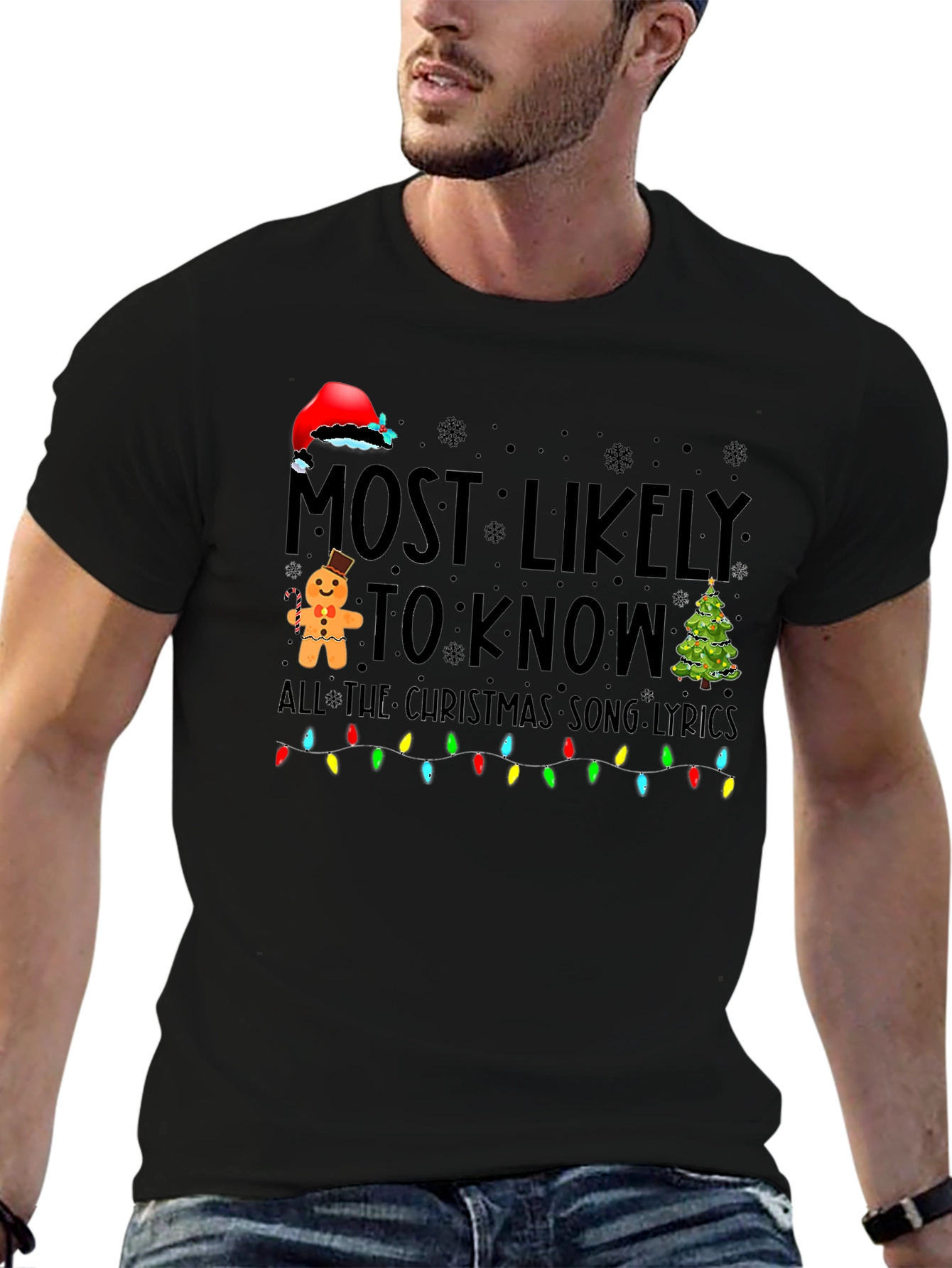 Most Likely To Know Christmas Song Lyrics T-Shirt