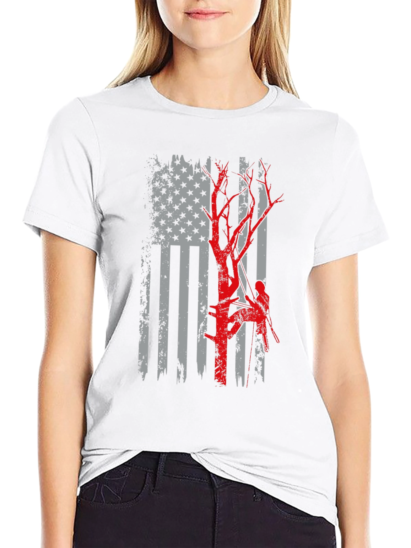 Arborist American Flag T-Shirt