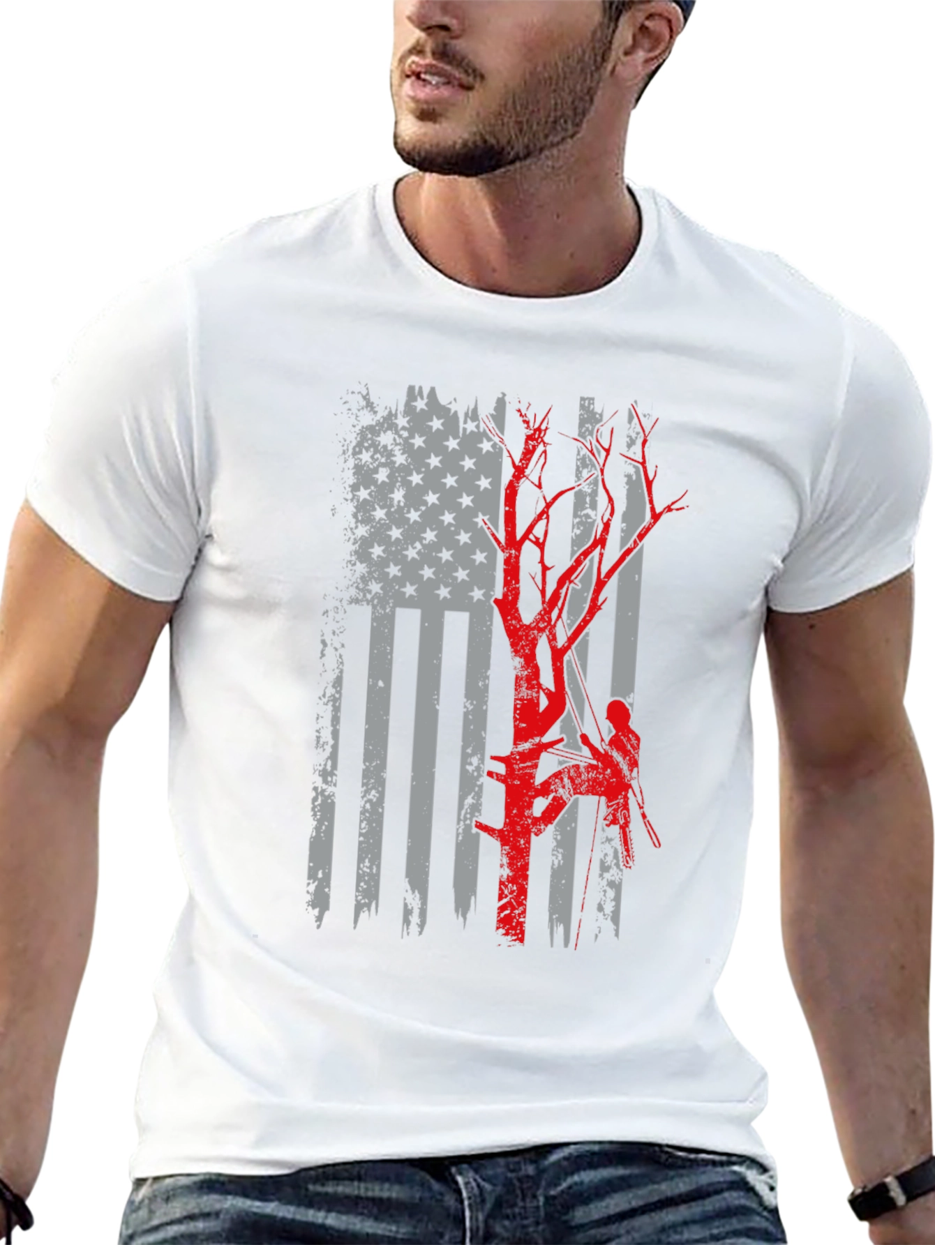 Arborist American Flag T-Shirt