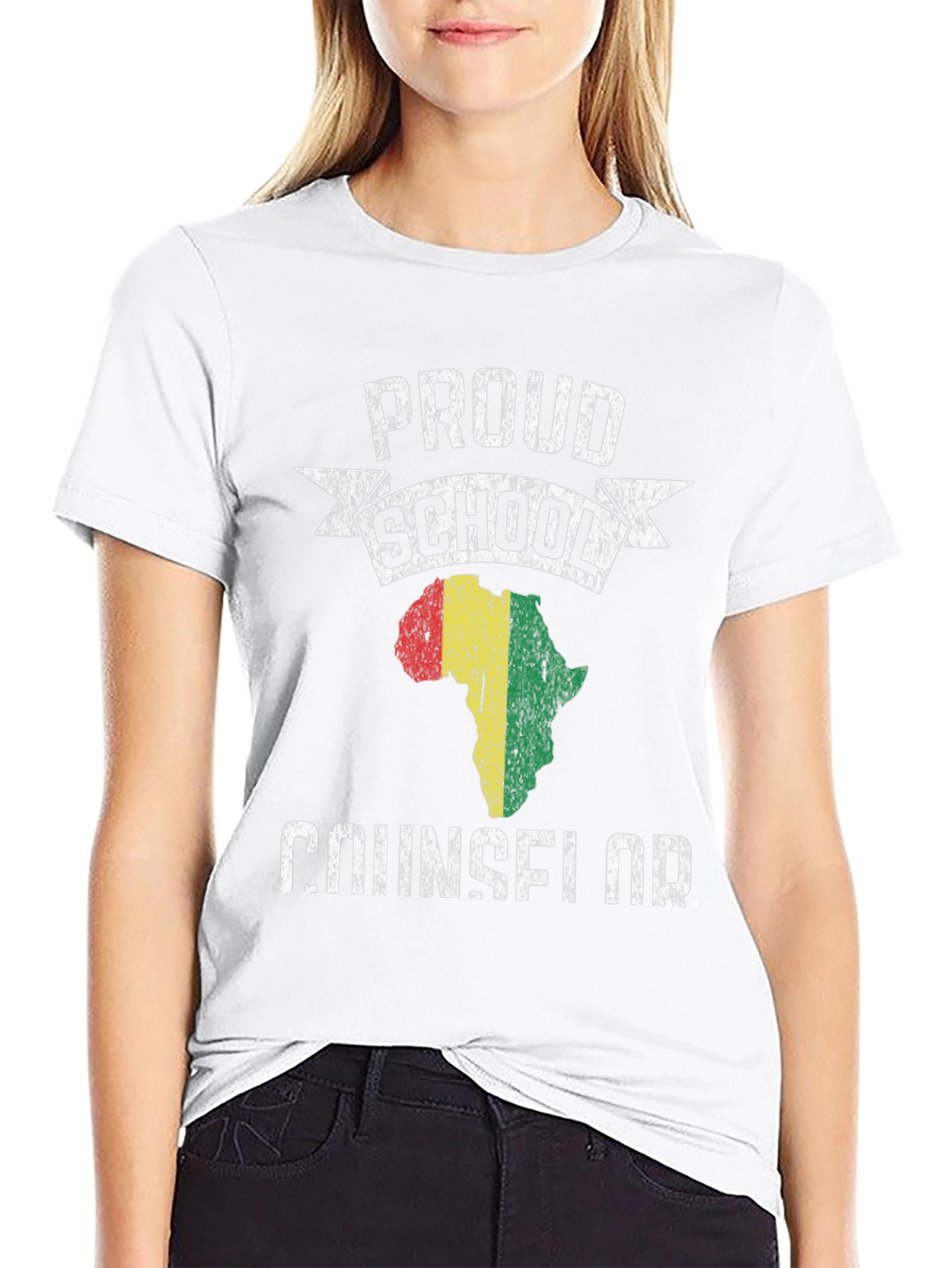 Proud School Counselor Africa T-Shirt