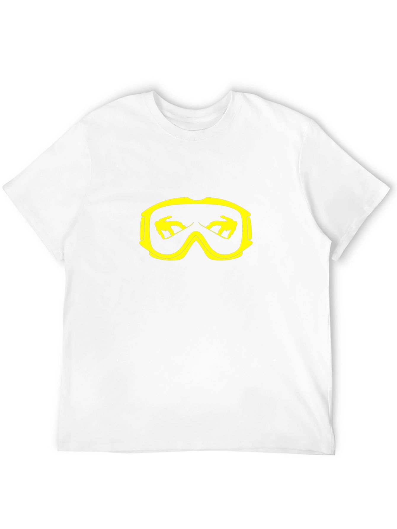 Cool Black T-Shirt with Yellow Goggle Graphic