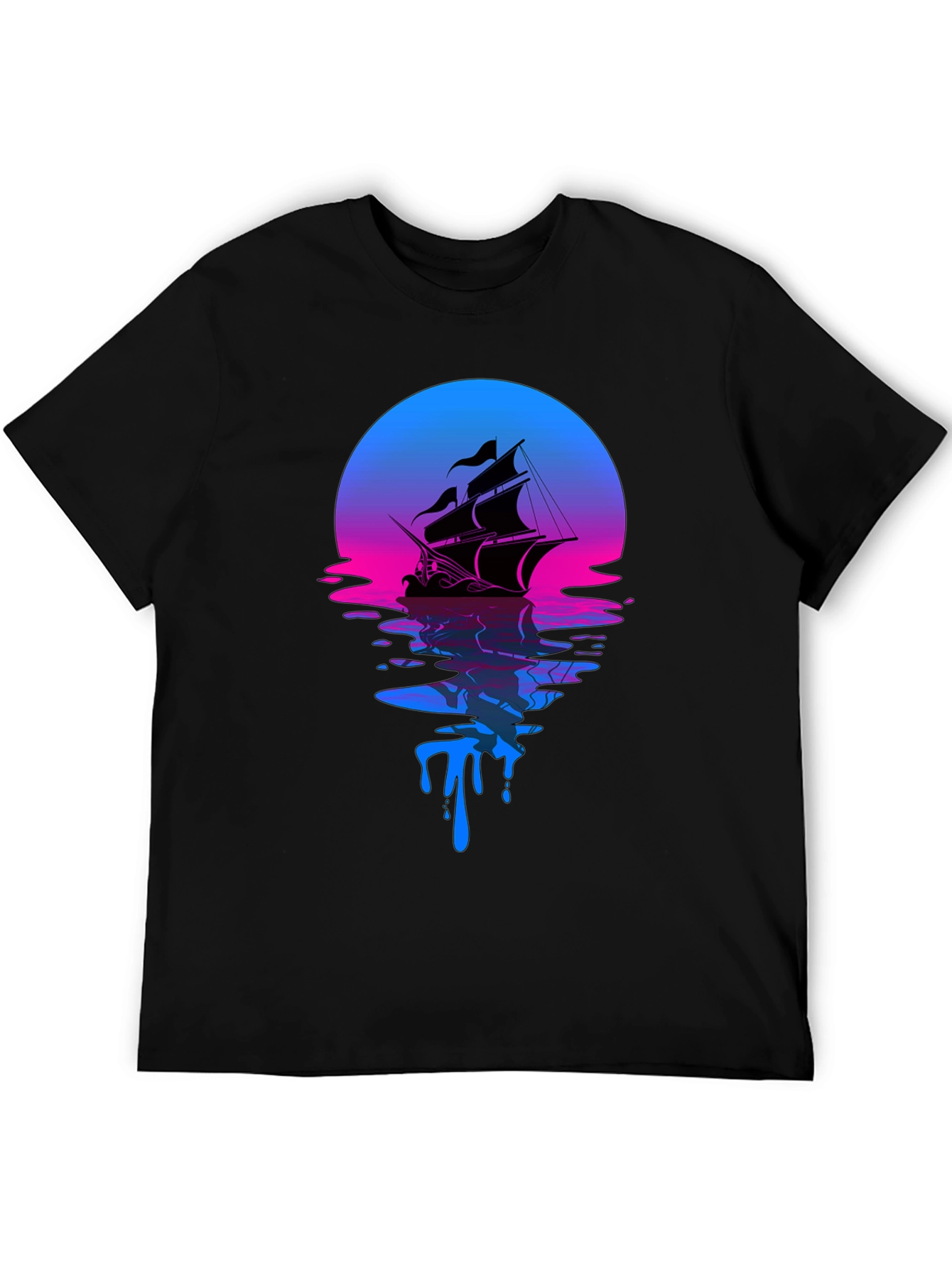 Sunset Ship Graphic Tee