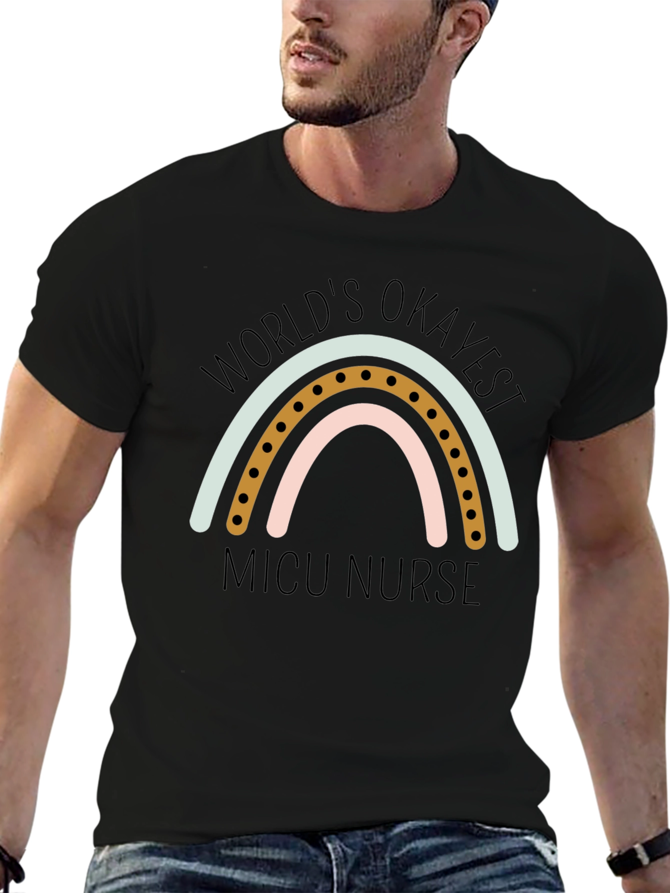 Worlds Okayest NICU Nurse Graphic T-Shirt