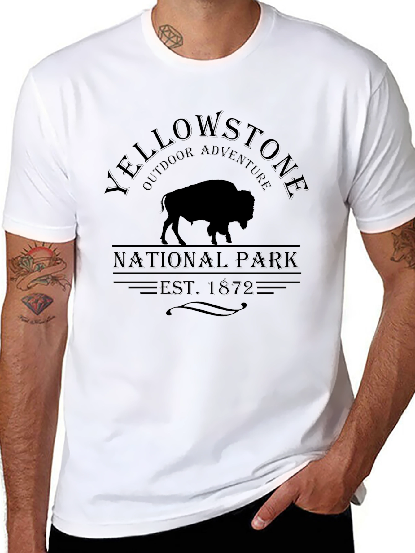 Yellowstone National Park Buffalo T-Shirt
