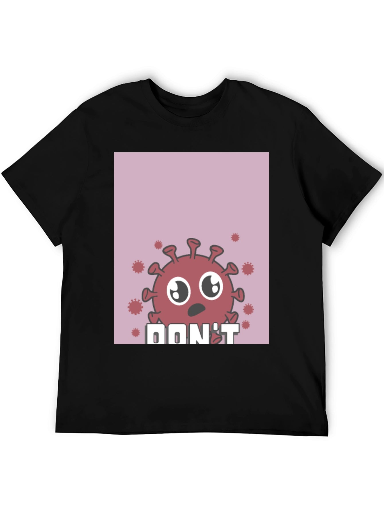 Cartoon Virus Graphic T-Shirt