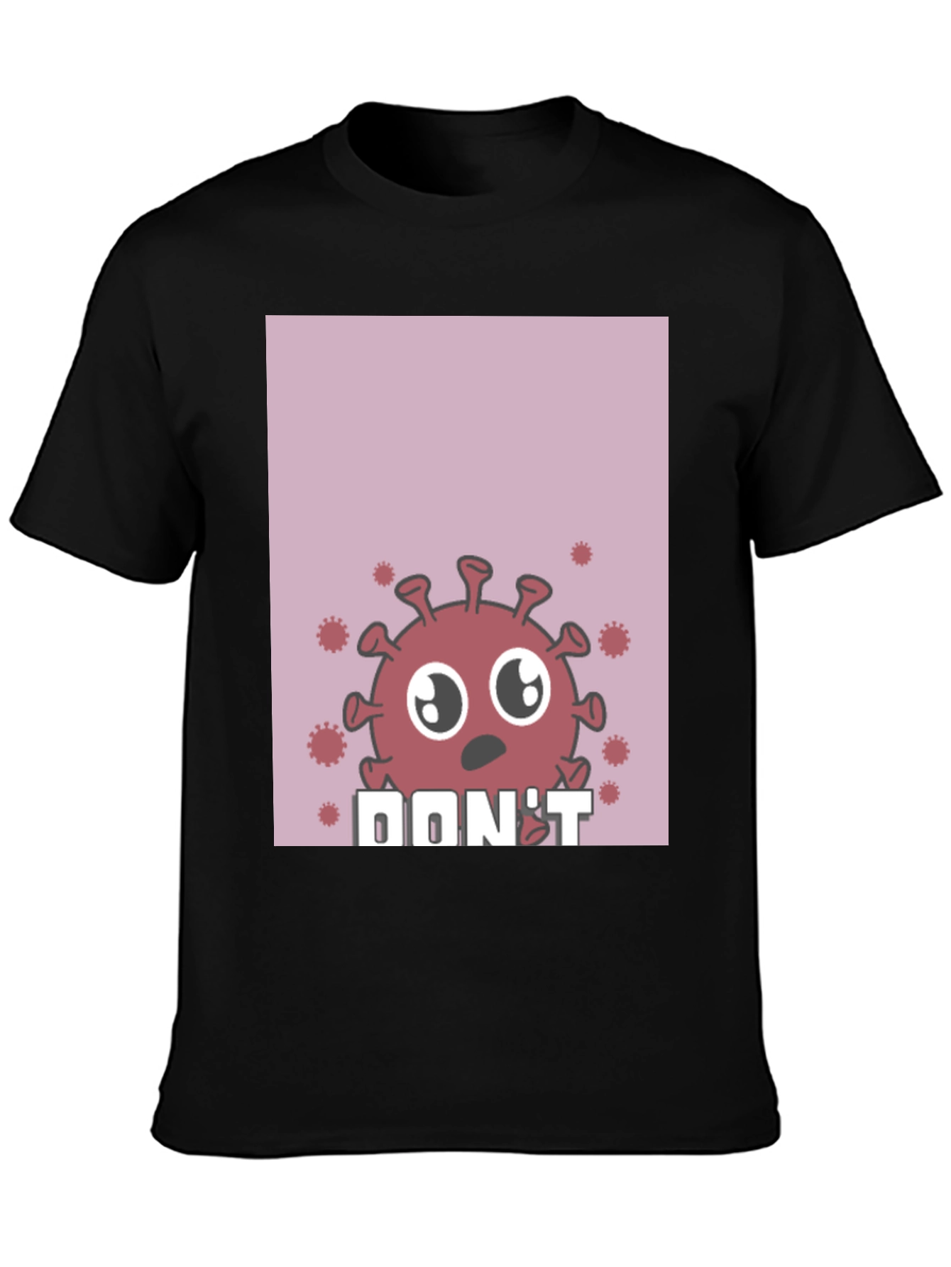 Cartoon Virus Graphic T-Shirt