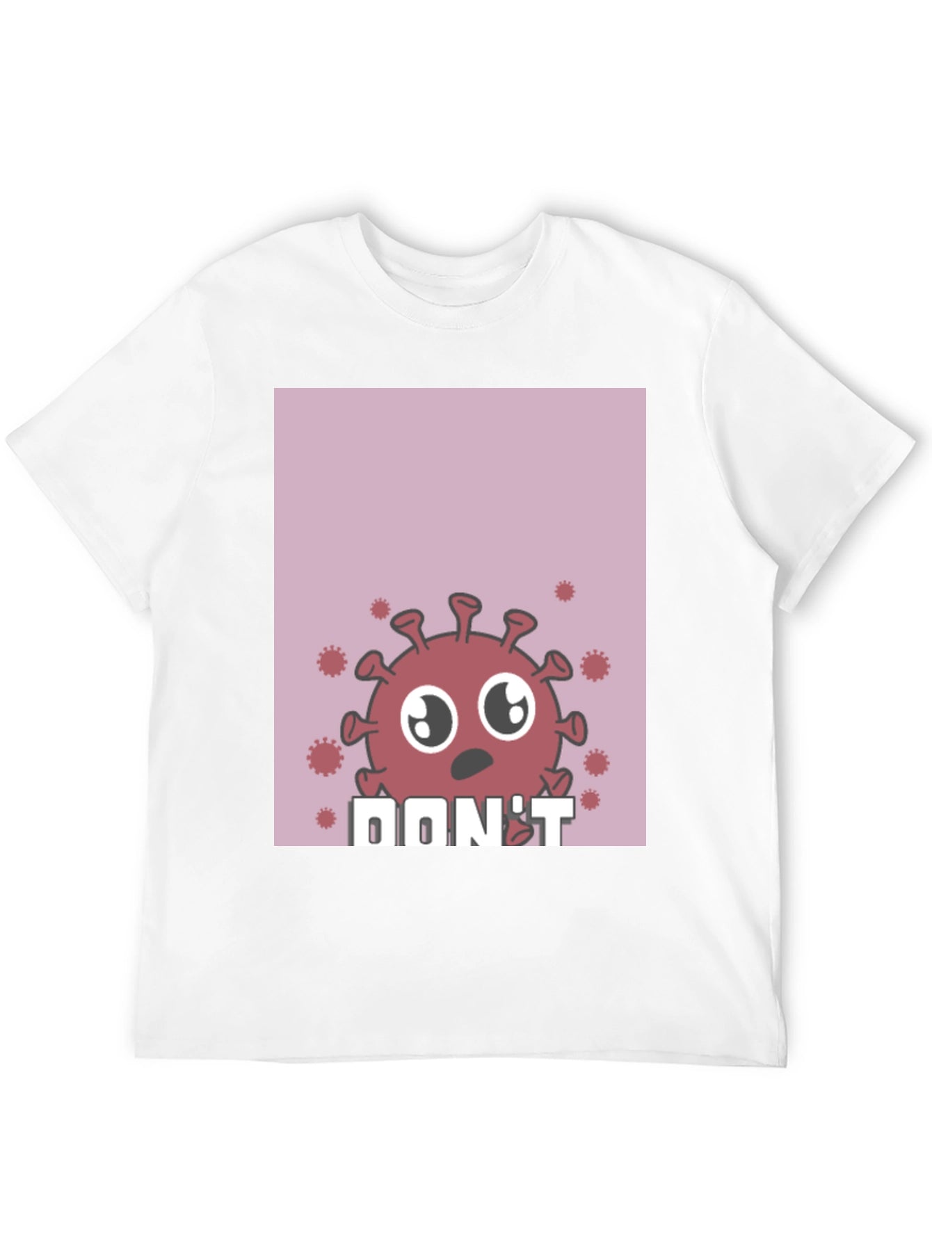 Cartoon Virus Graphic T-Shirt
