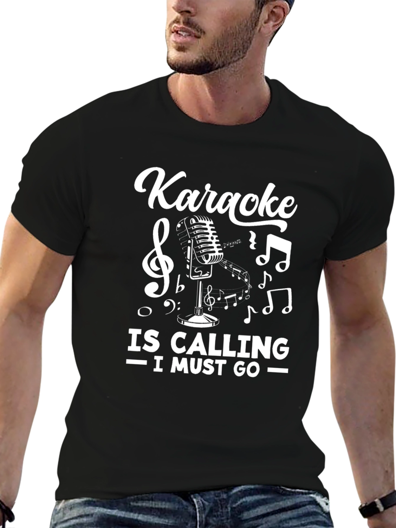 Karaoke Calling T-Shirt - Music Lover Tee