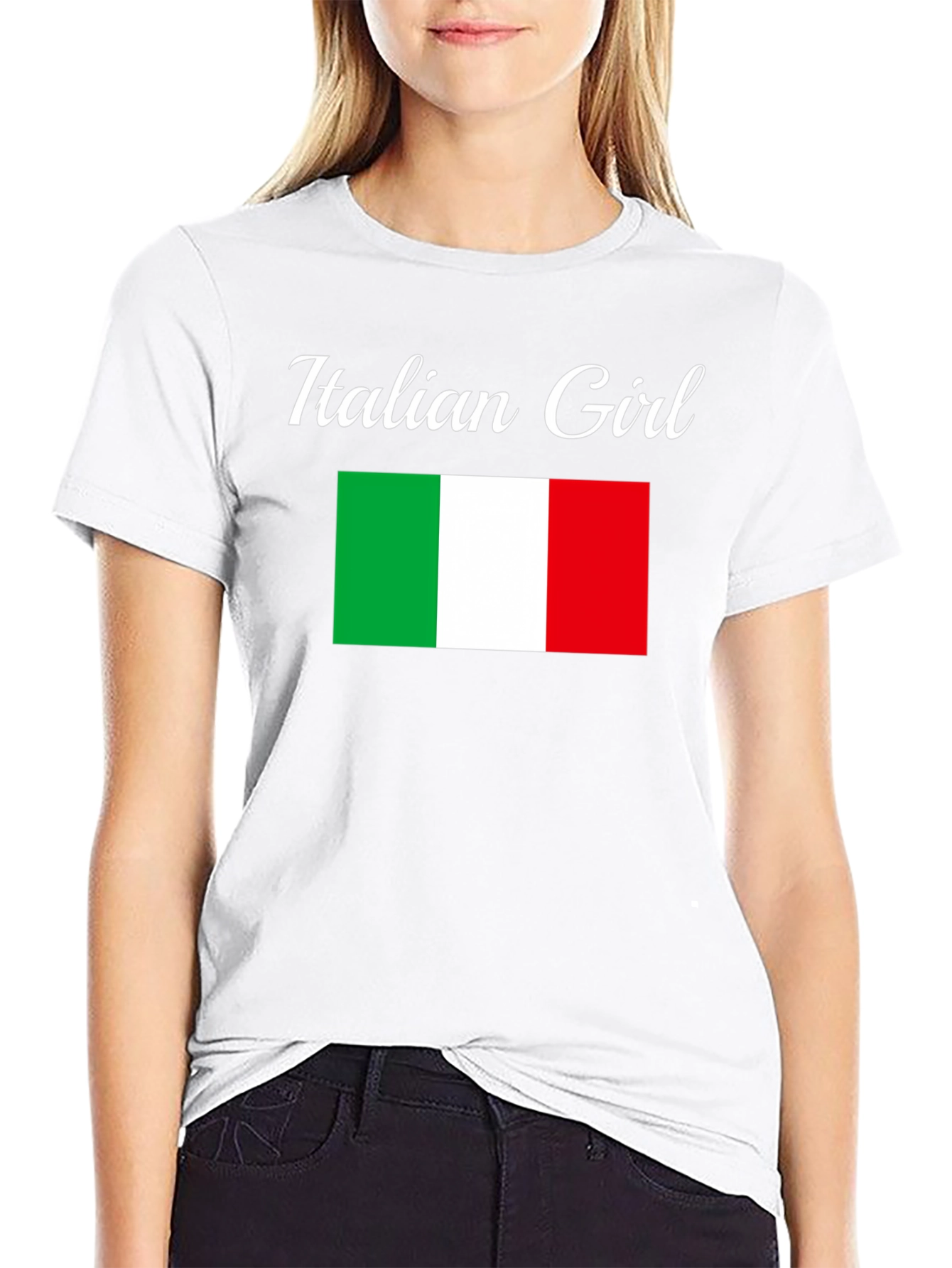 Italian Girl Flag T-Shirt