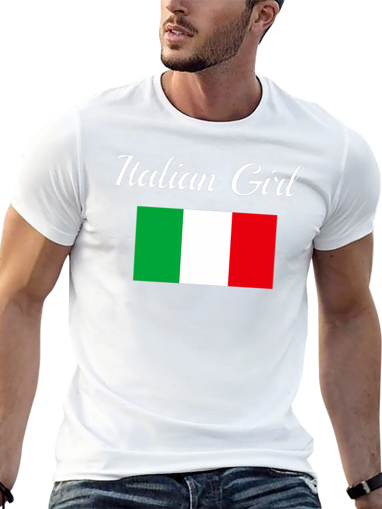 Italian Girl Flag T-Shirt