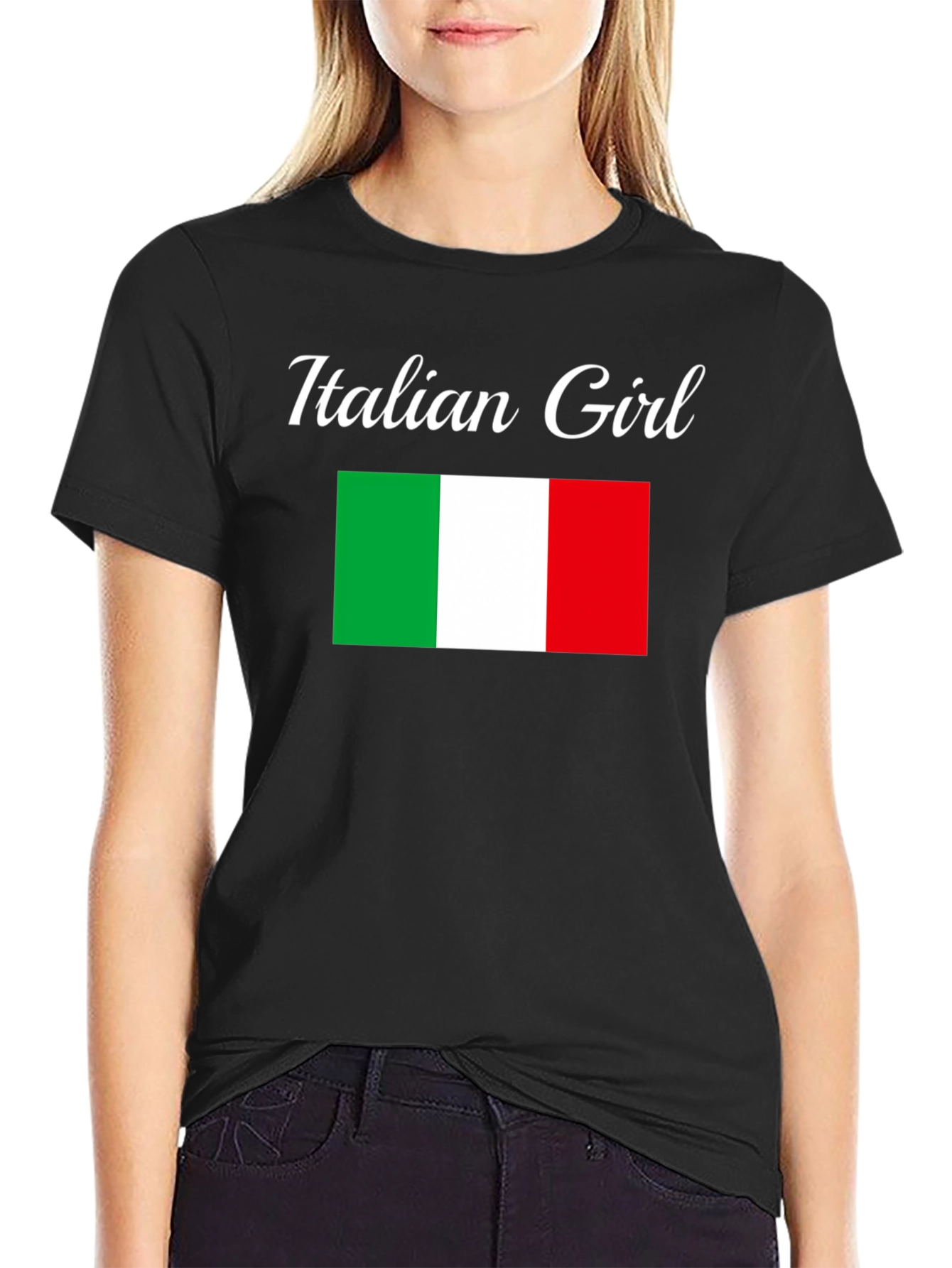 Italian Girl Flag T-Shirt