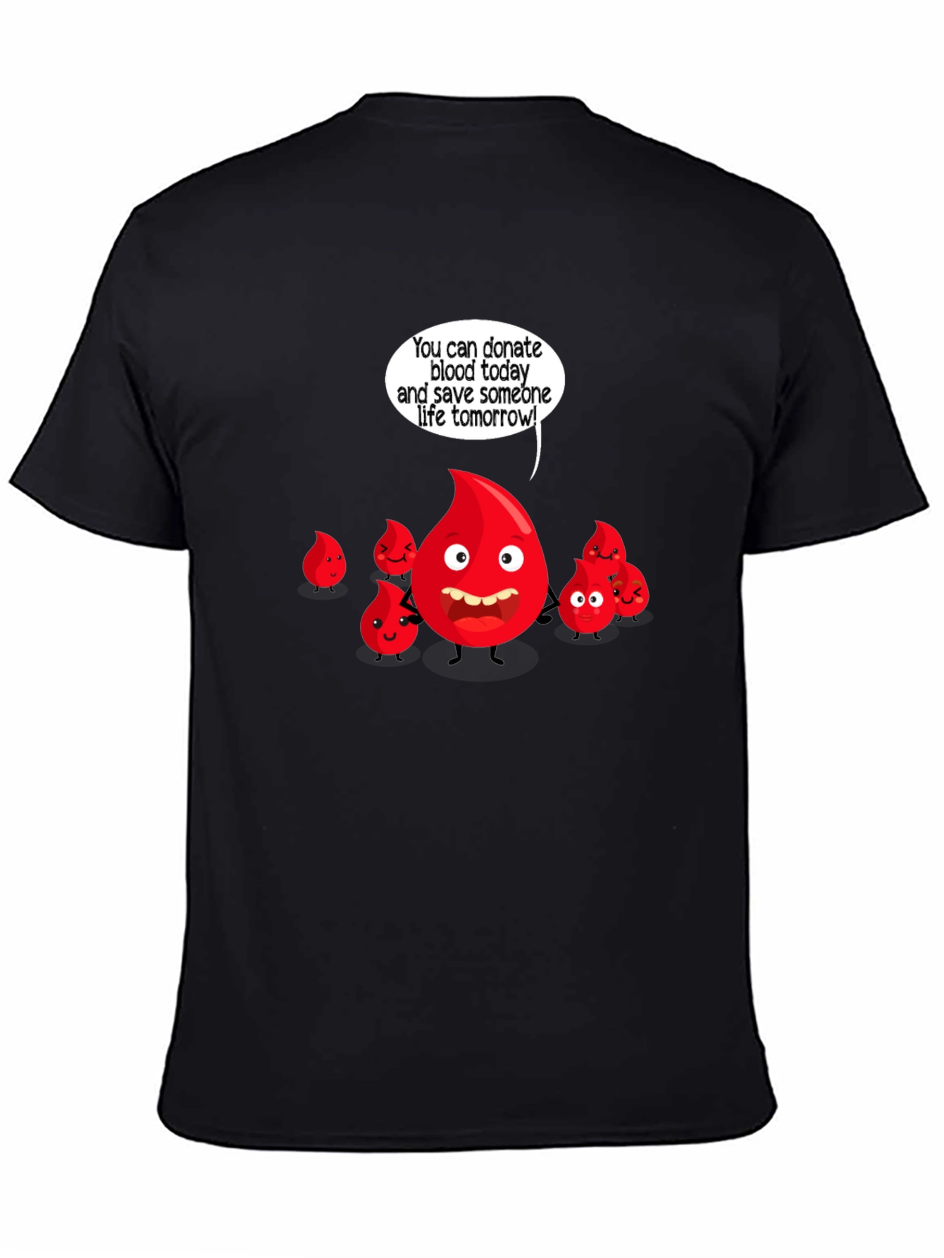 Donate Blood Cartoon Graphic Tee